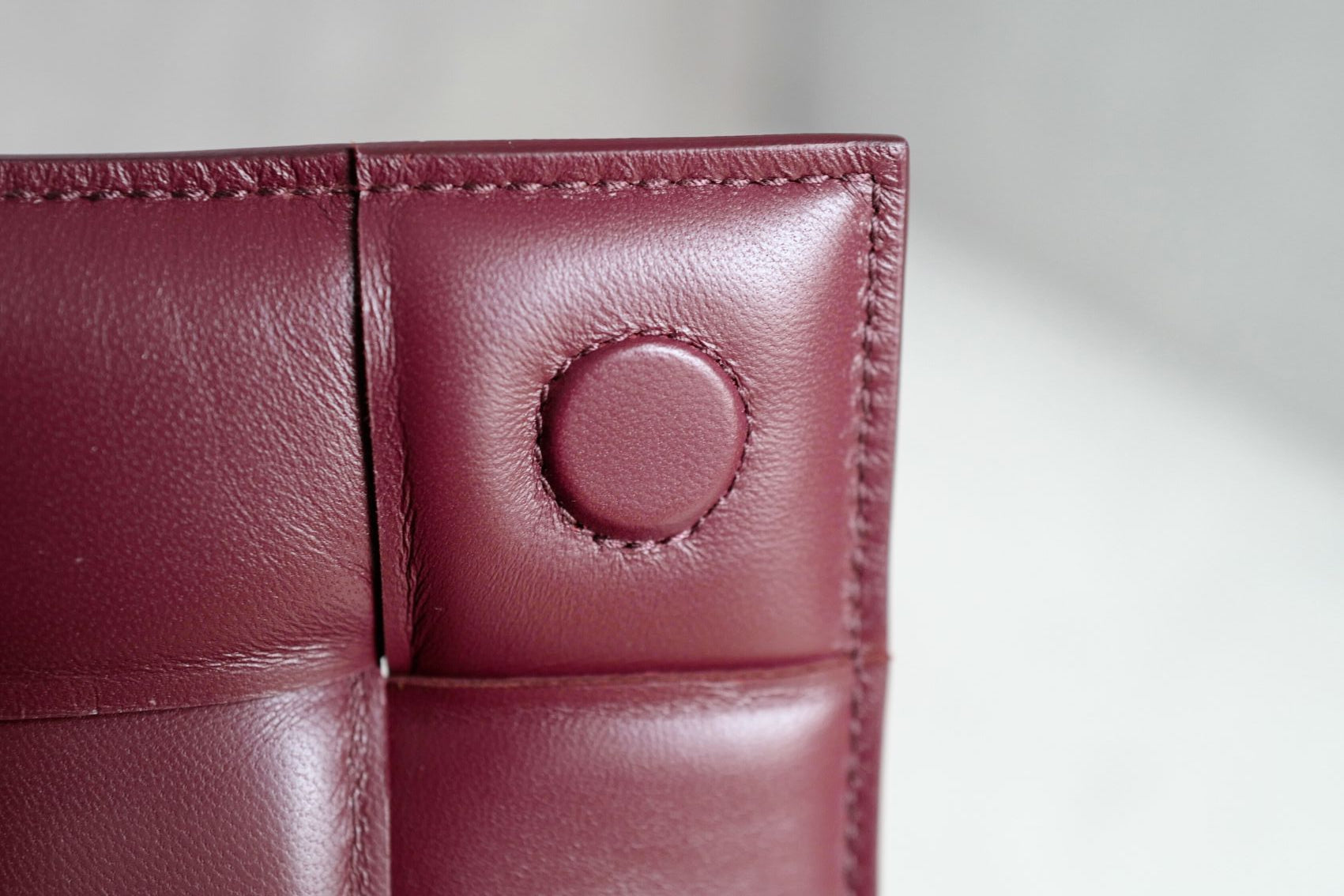 Bottega Veneta Padded Burgundy Small Cassette Belt Bag NEW