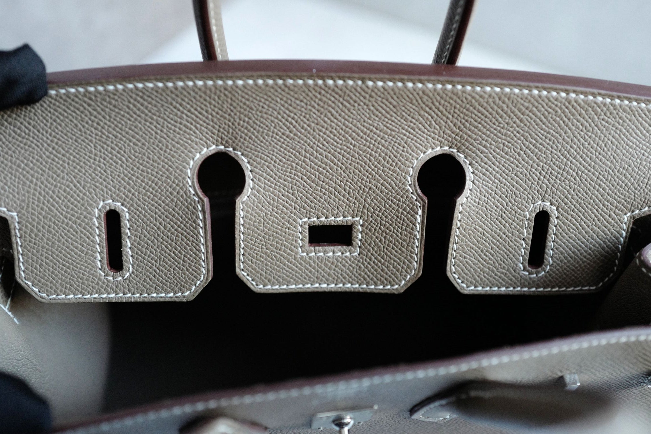 Hermès Birkin 25 Etoupe Epsom Sellier Palladium Hardware