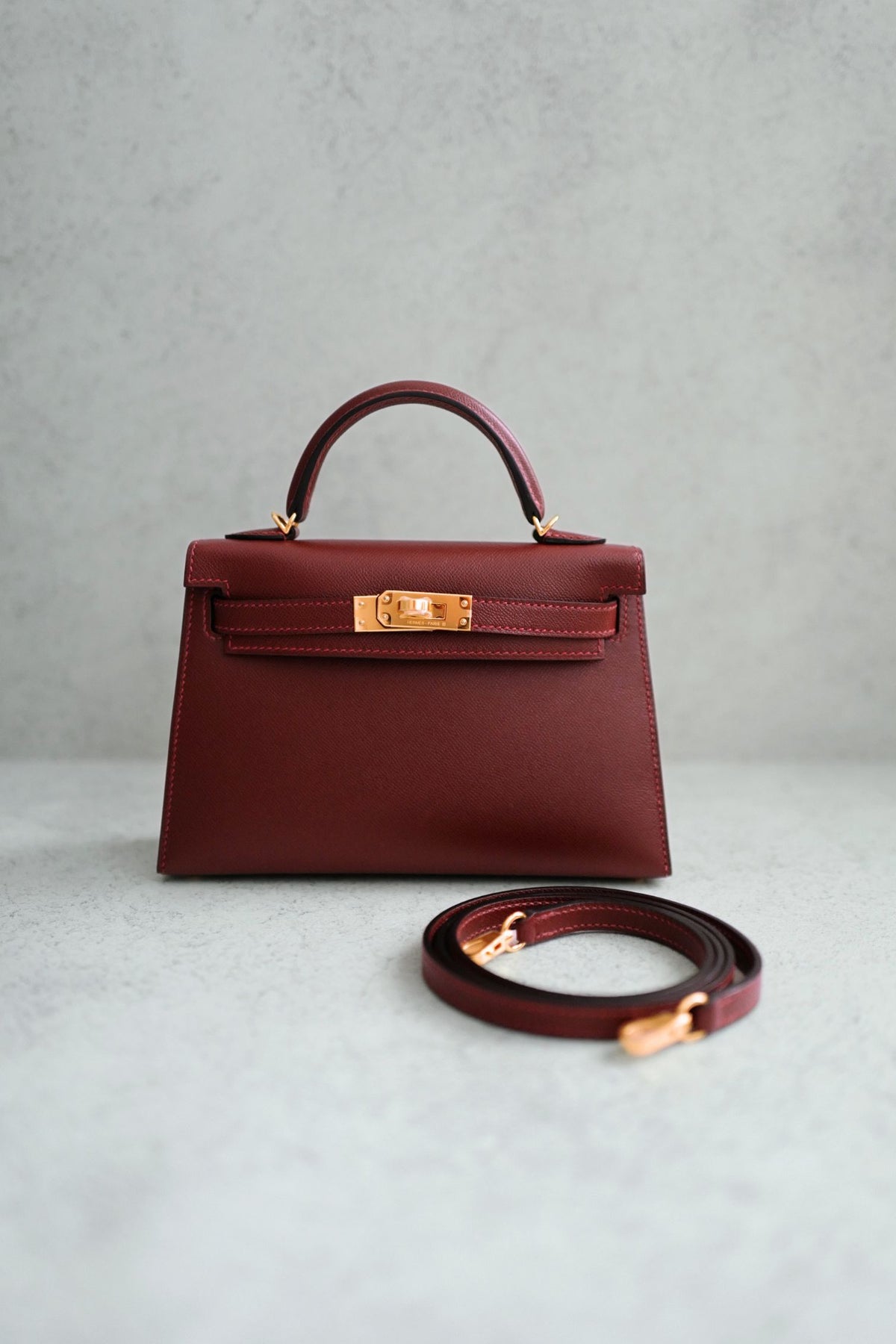 NEW Hermès Mini Kelly 20 Rouge H Madame Leather Gold Hardware G Stamp 2026