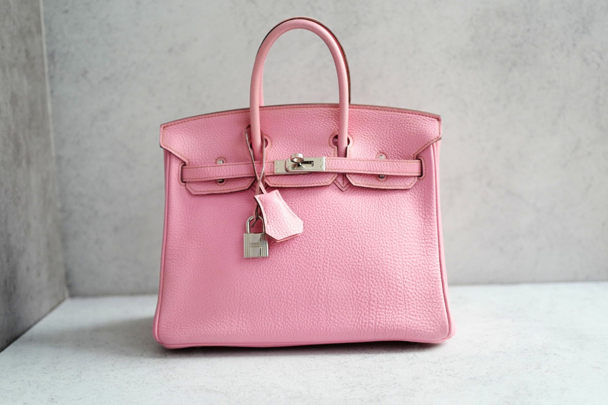 Hermès Birkin 25 5P Bubblegum Pink Togo Leather Palladium Hardware N Stamp