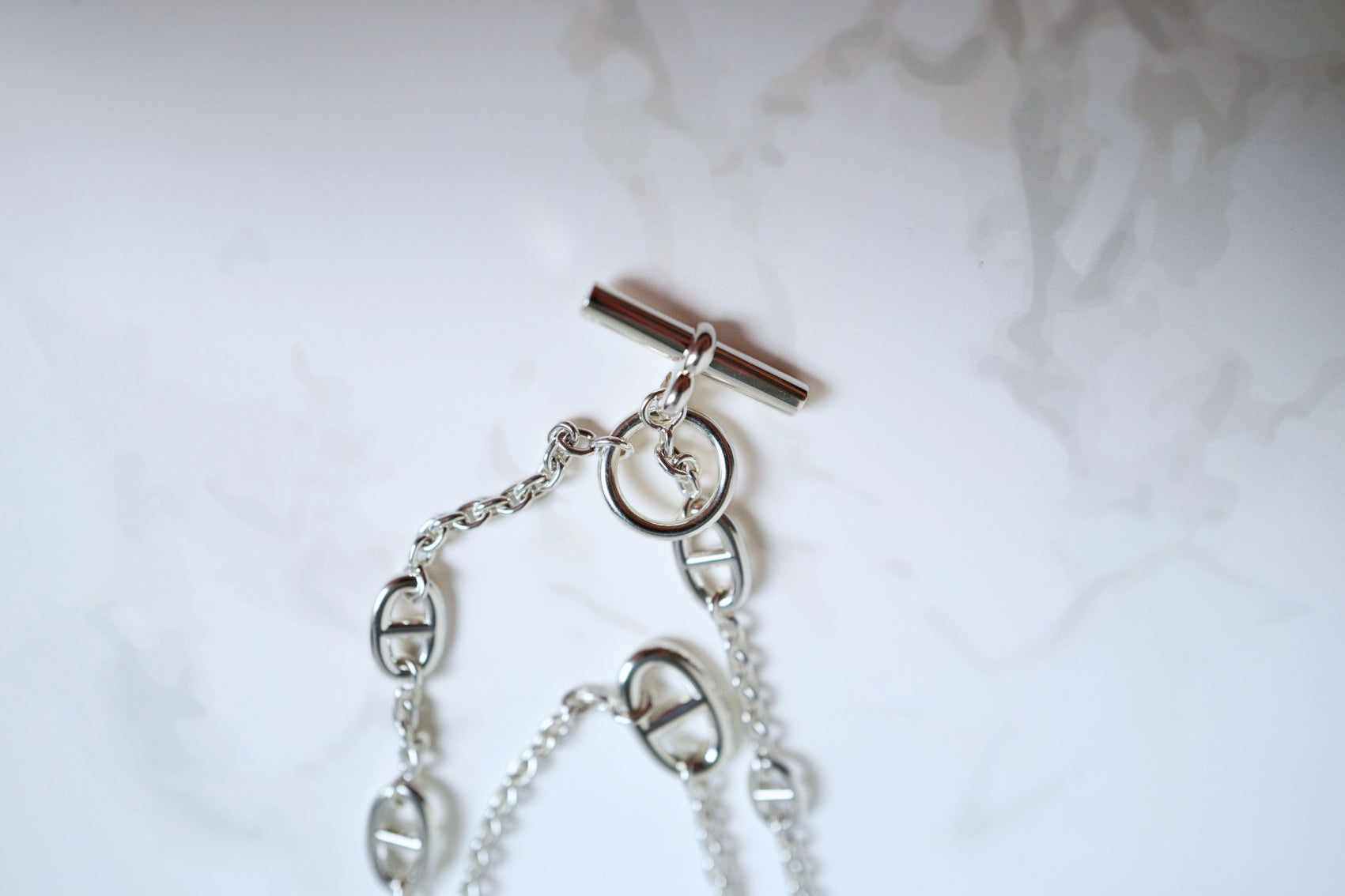 Hermès Farandole Long Necklace 160 Sterling Silver