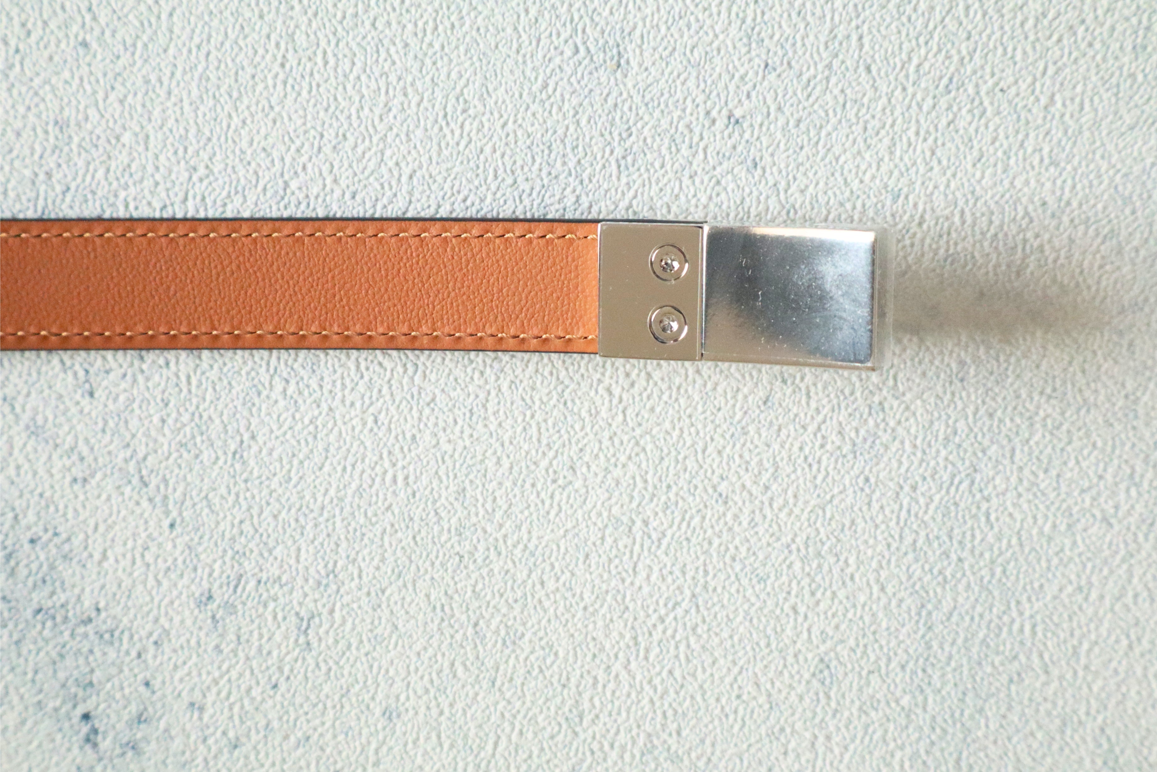 BNIB Hermes Rivale 18 Belt Epsom in Noir Palladium Hardware 2026