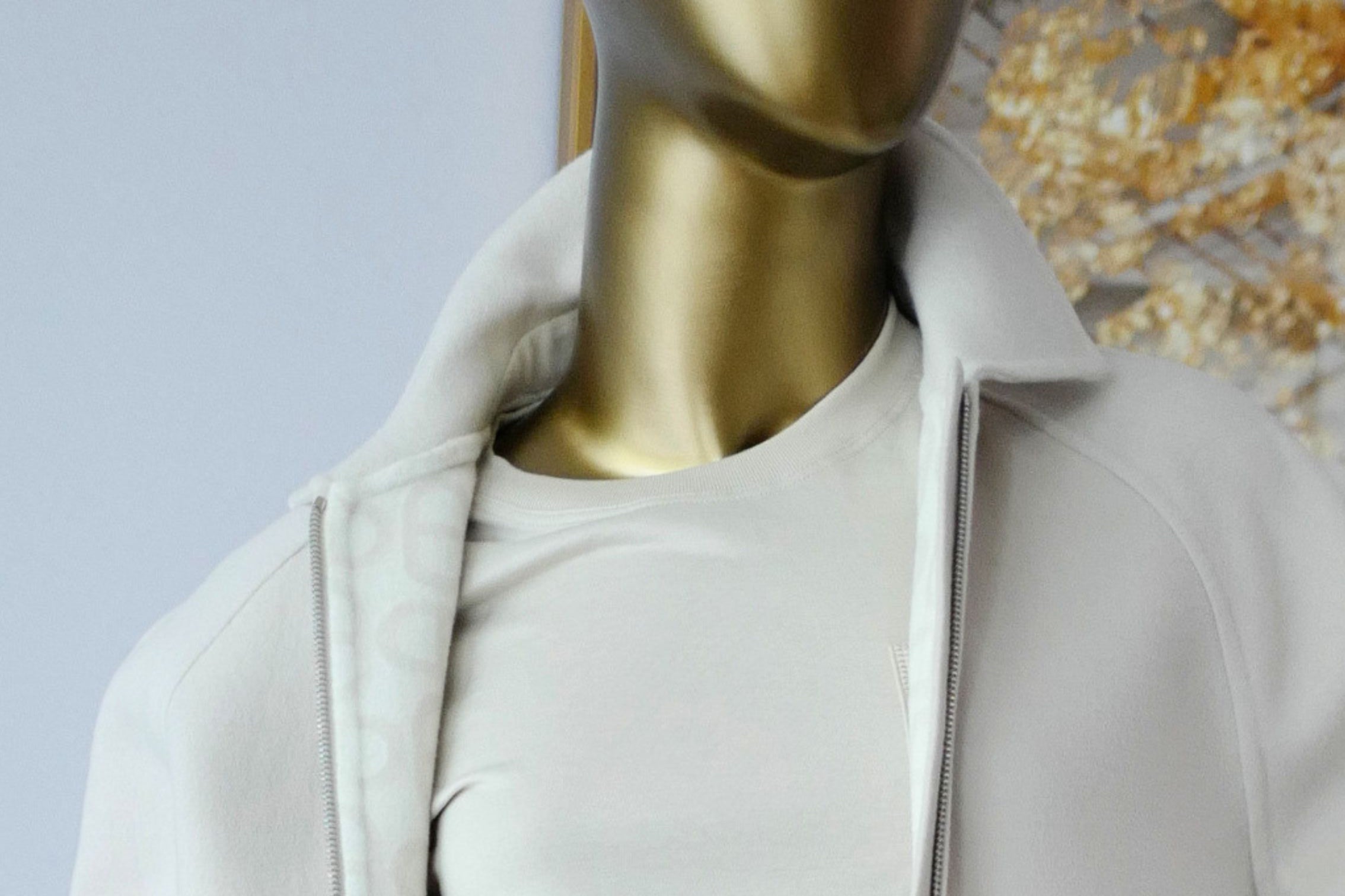 Hermès Jacket Chaine d'Ancre Blanc Sable Virgin Wool Size 36