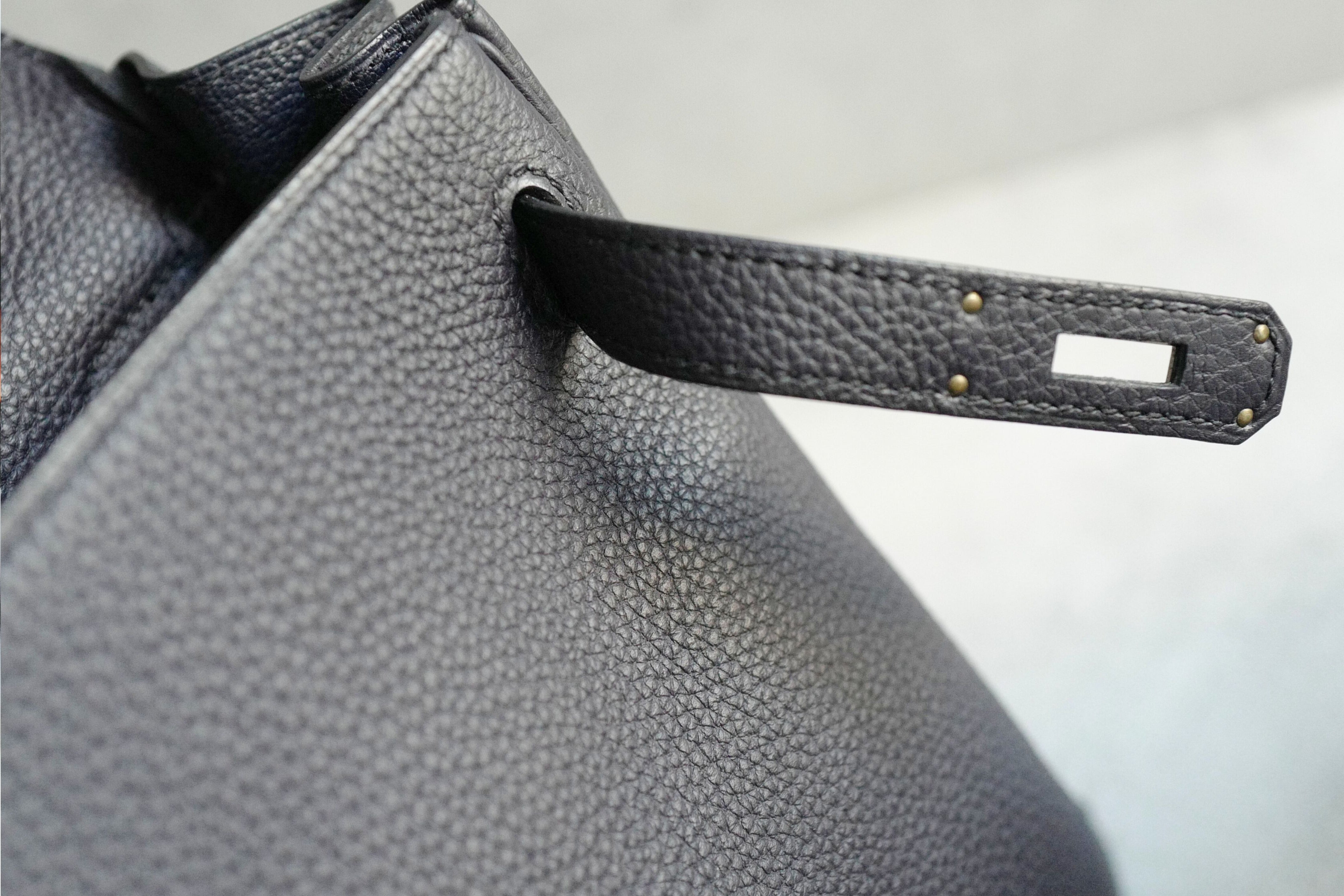 Hermes Kelly Au Galop 32 Bleu Indigo Togo with Palladium HW Limited Edition