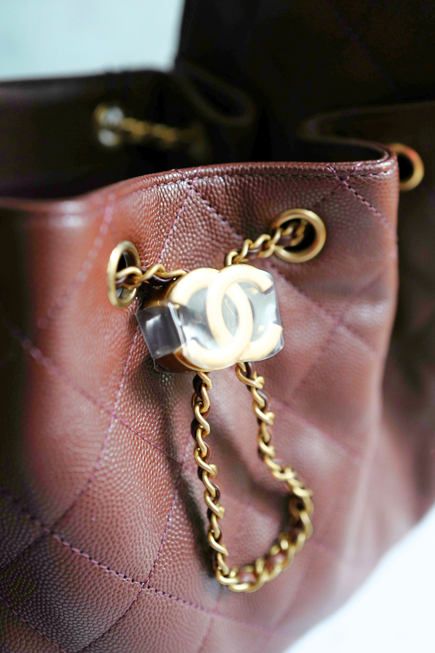 BNIB Chanel 25K Small Hobo Bag Dark Brown Grained Calfskin with Gold Hardware