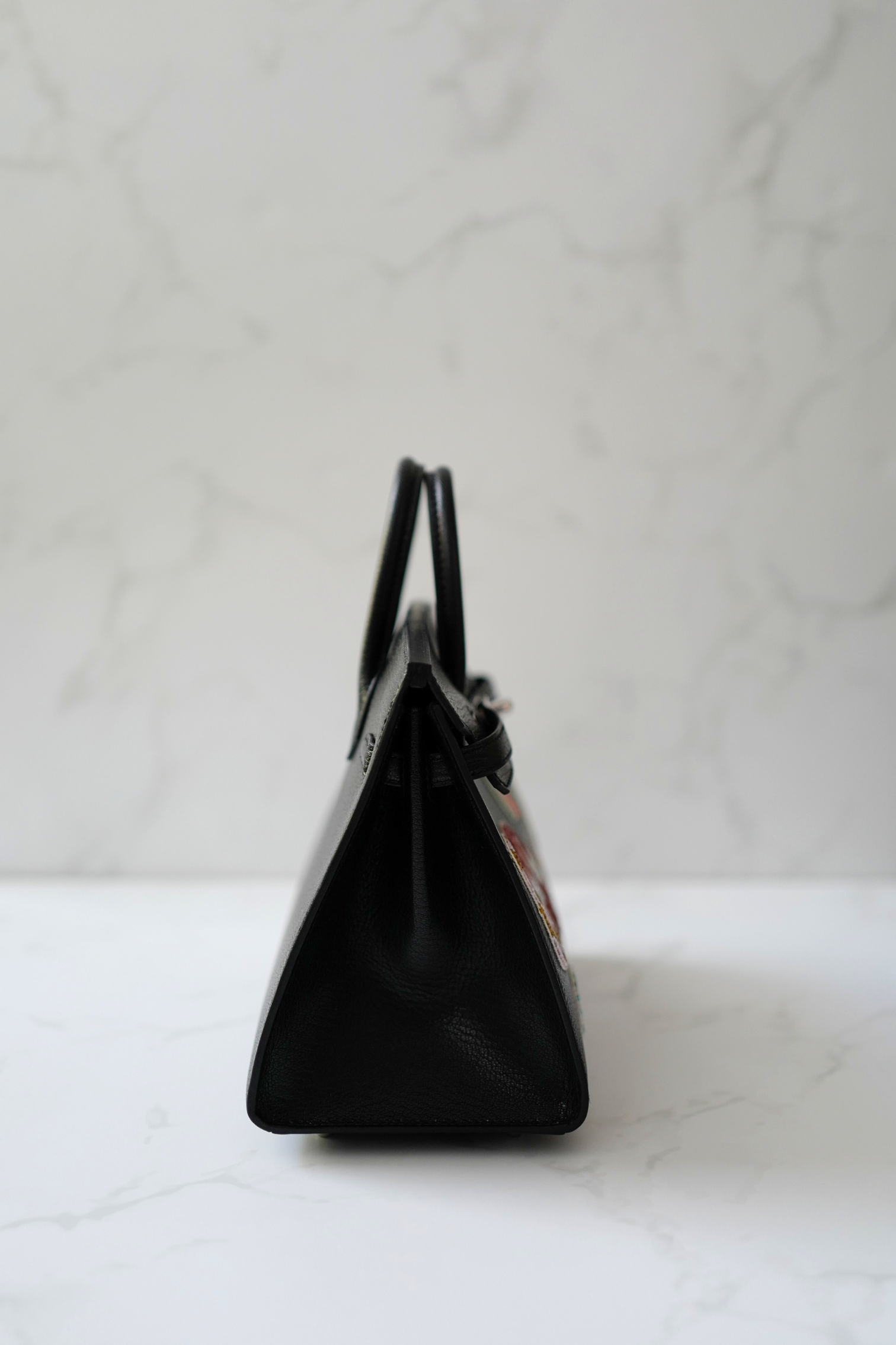 BNIB Hermes Birkin 20 Sellier Bouclerie Moderne Black Chèvre Palladium Hardware