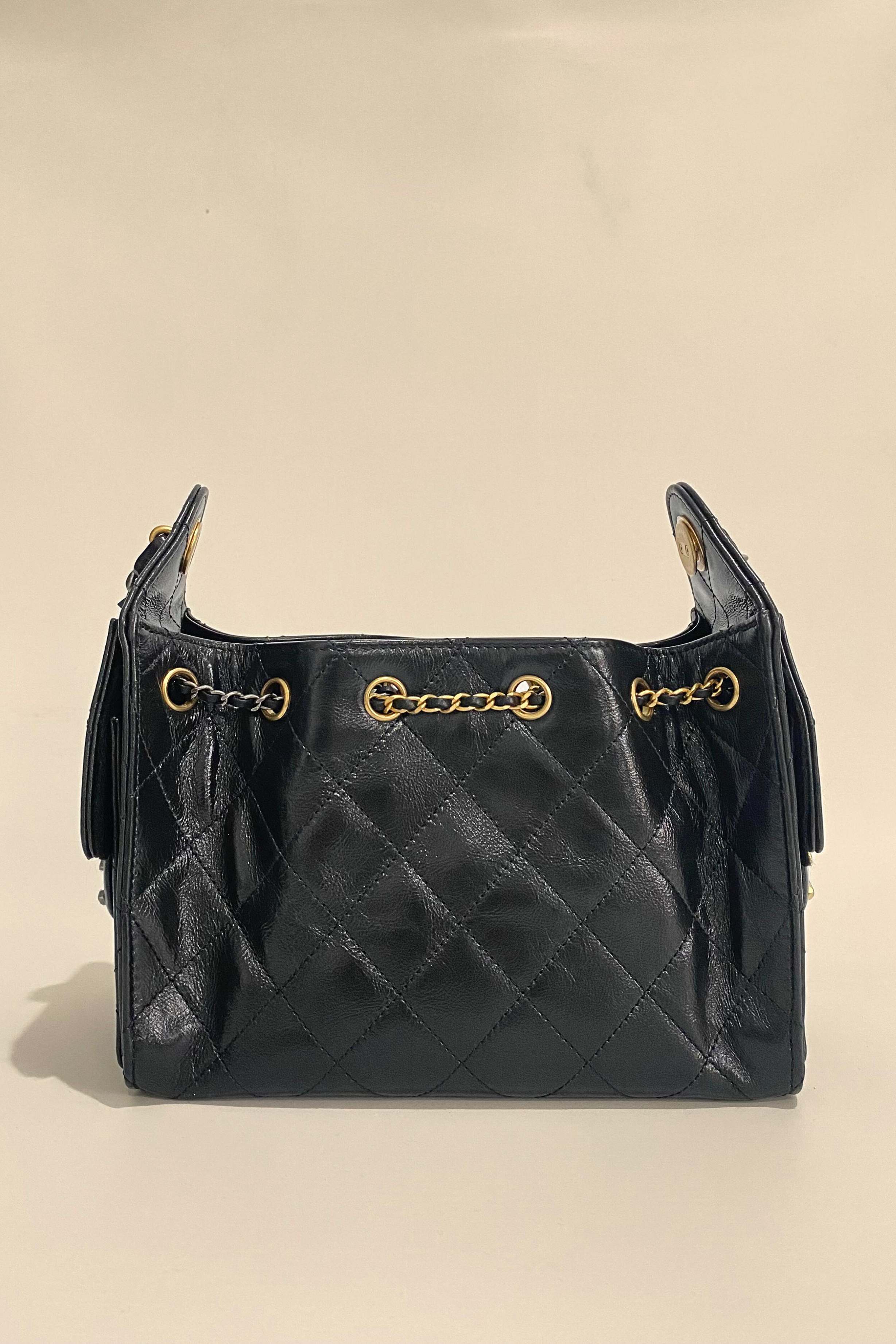 CHANEL 26C Black Mini Lambskin Bag with Mixed Hardware