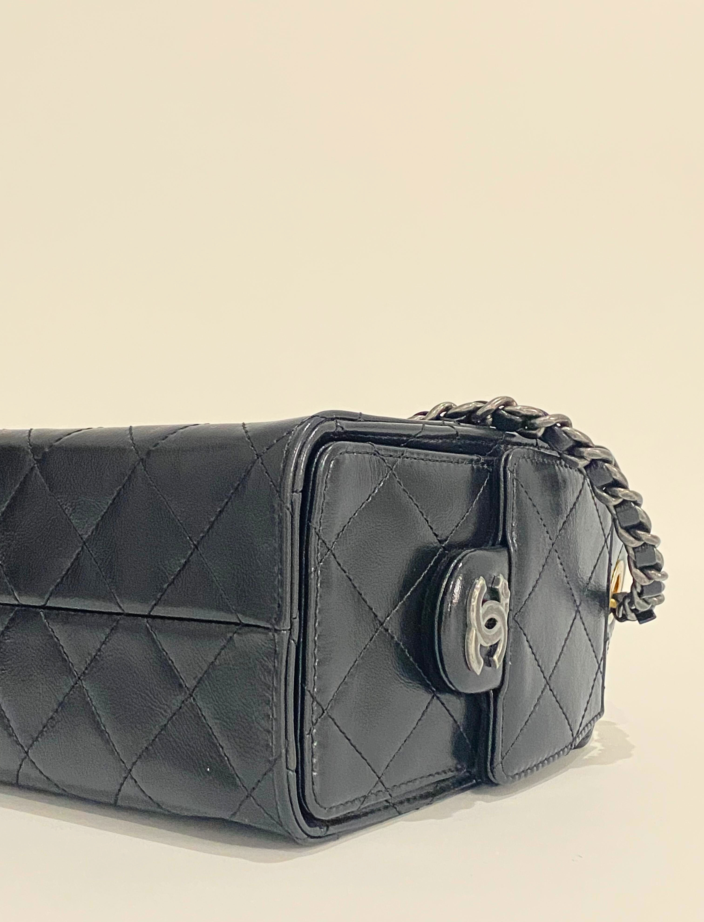 CHANEL 26C Black Mini Lambskin Bag with Mixed Hardware