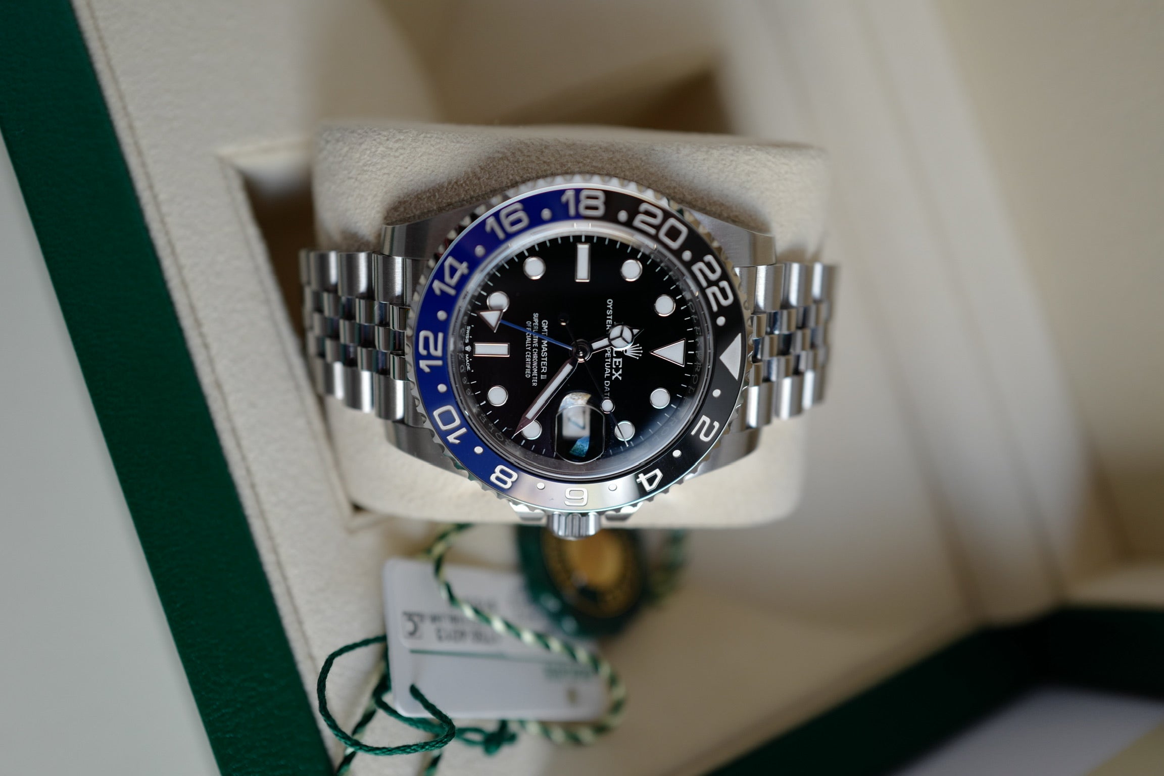 BNIB Rolex GMT-Master Batman Jubilee Bracelet - 126710BLNR 2024 BNIB Full Set