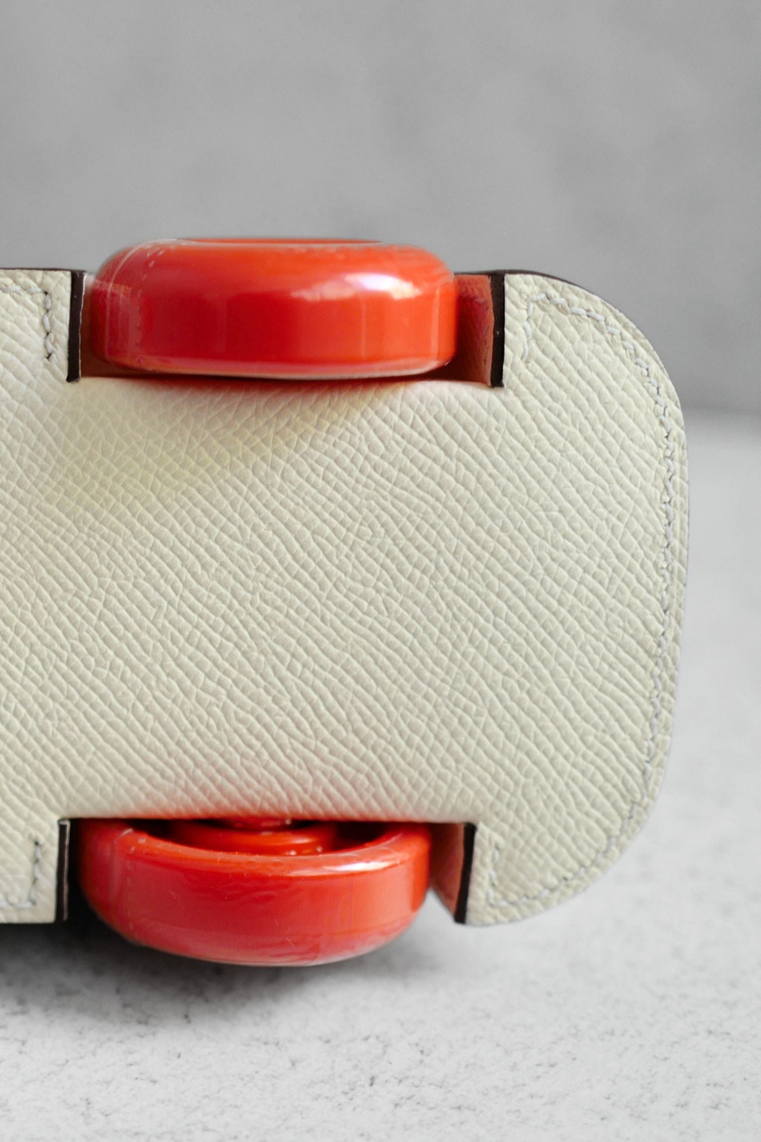 Hermès Bolide on Wheels Bag Nata Orange Epsom Calfskin Palladium HW G Stamp