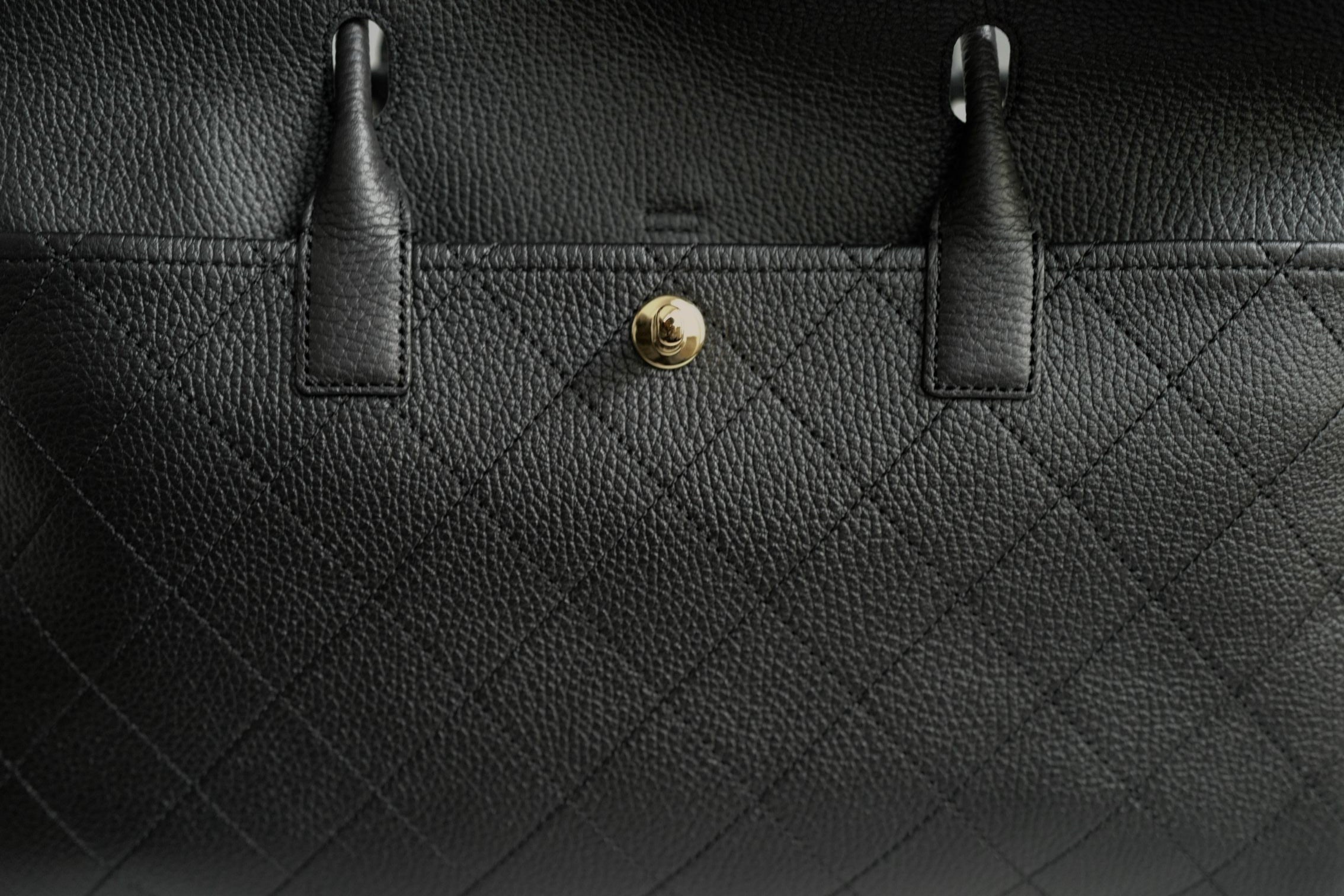 Chanel 26S Shopping Bag 38 "Matthieu Blazy's" Black Grained Calfskin Gold HW