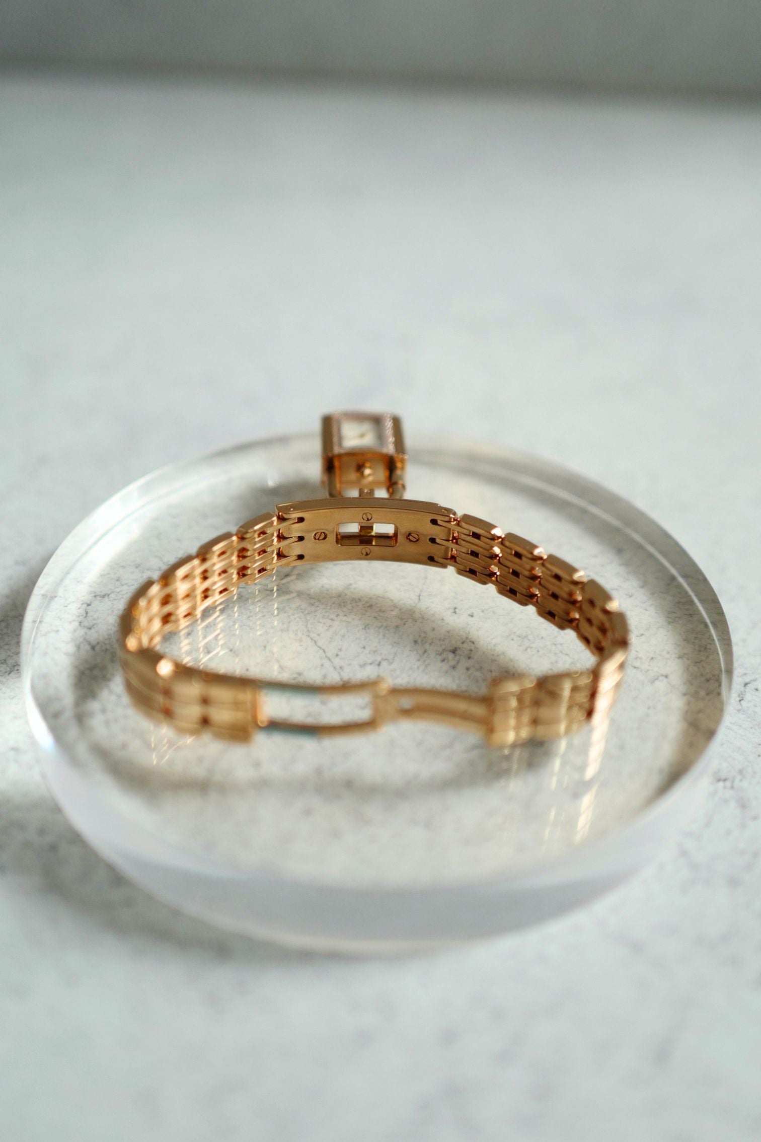 BNIB Hermes Mini Kelly Watch Rose Gold 16 mm With Diamond Set Over $40K Retail