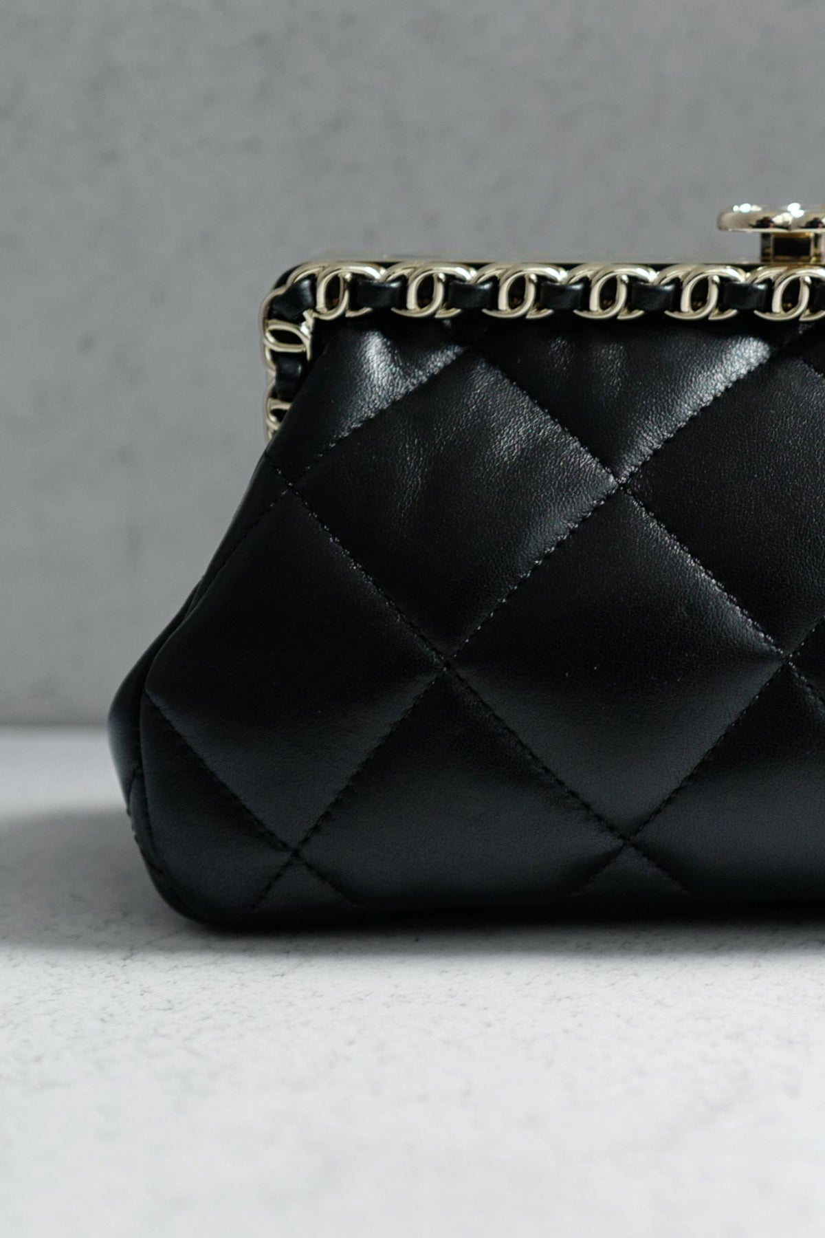 BNIB Chanel 24P Clutch On Chain Lambskin With CC Champagne Gold Hardware