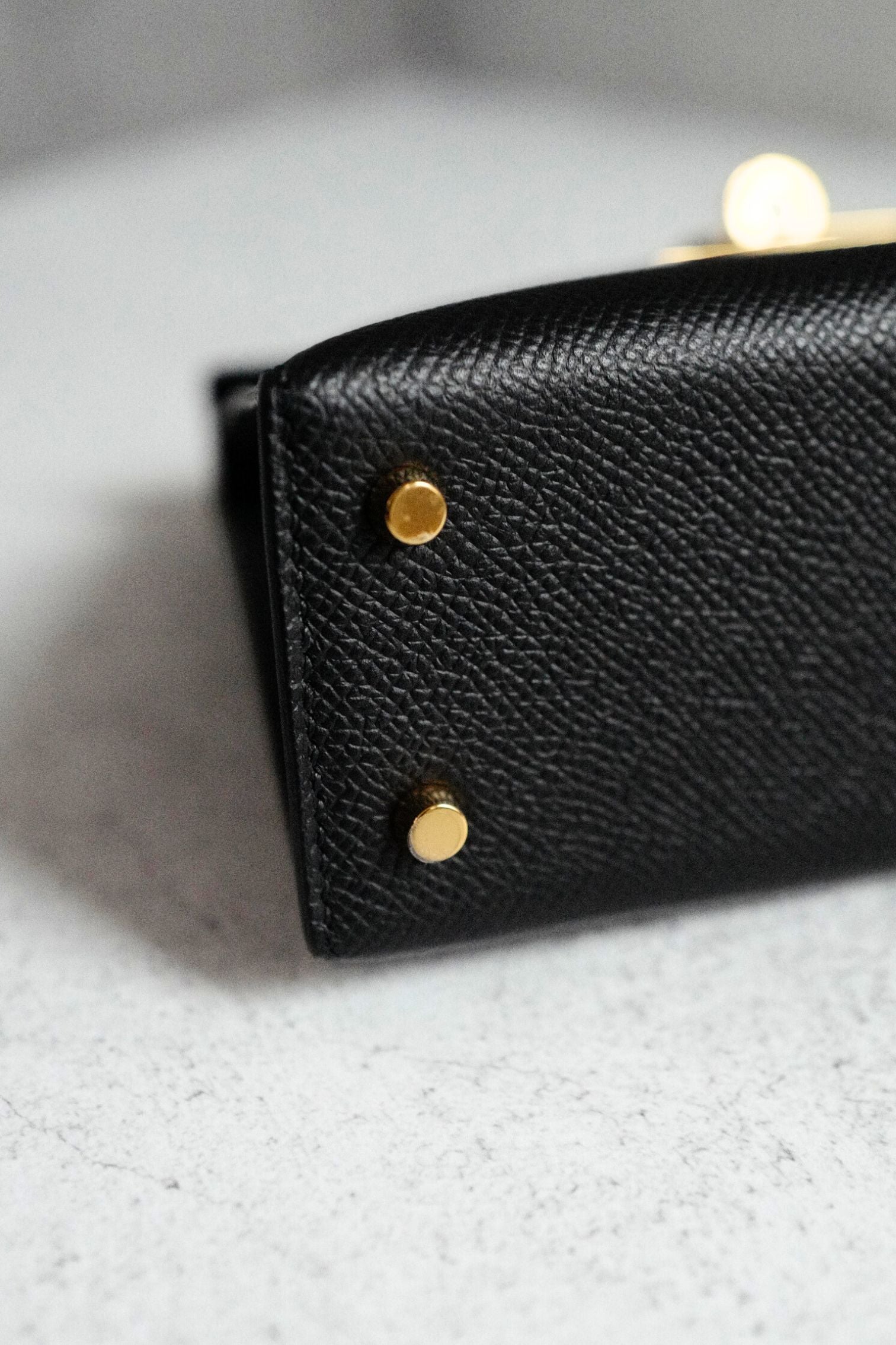 BNIB Hermes Mini Kelly Black Epsom Calfskin Gold Hardware G Stamp 2026