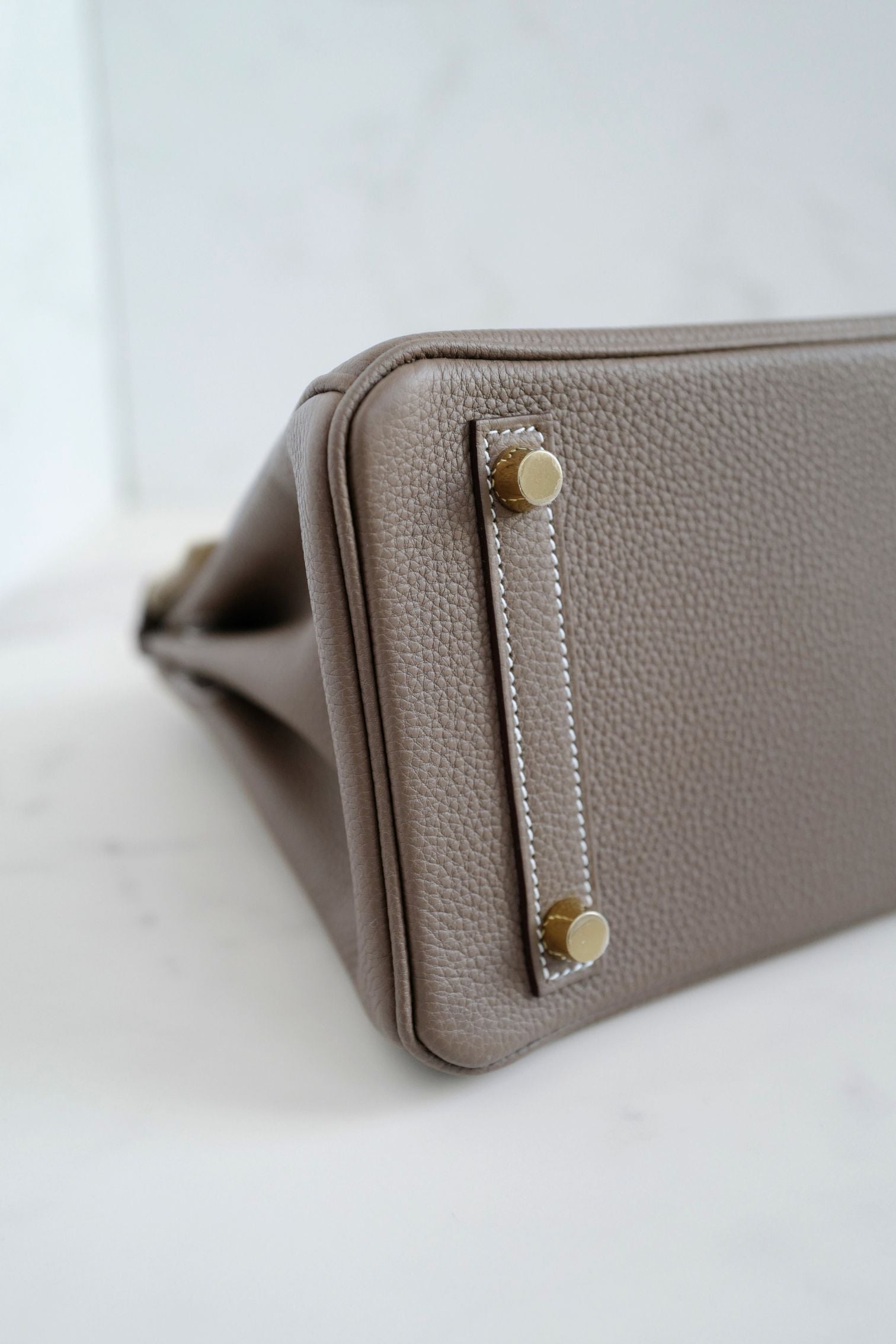Hermes Birkin 25 Etoupe Togo Leather Gold Hardware K Stamp 2025