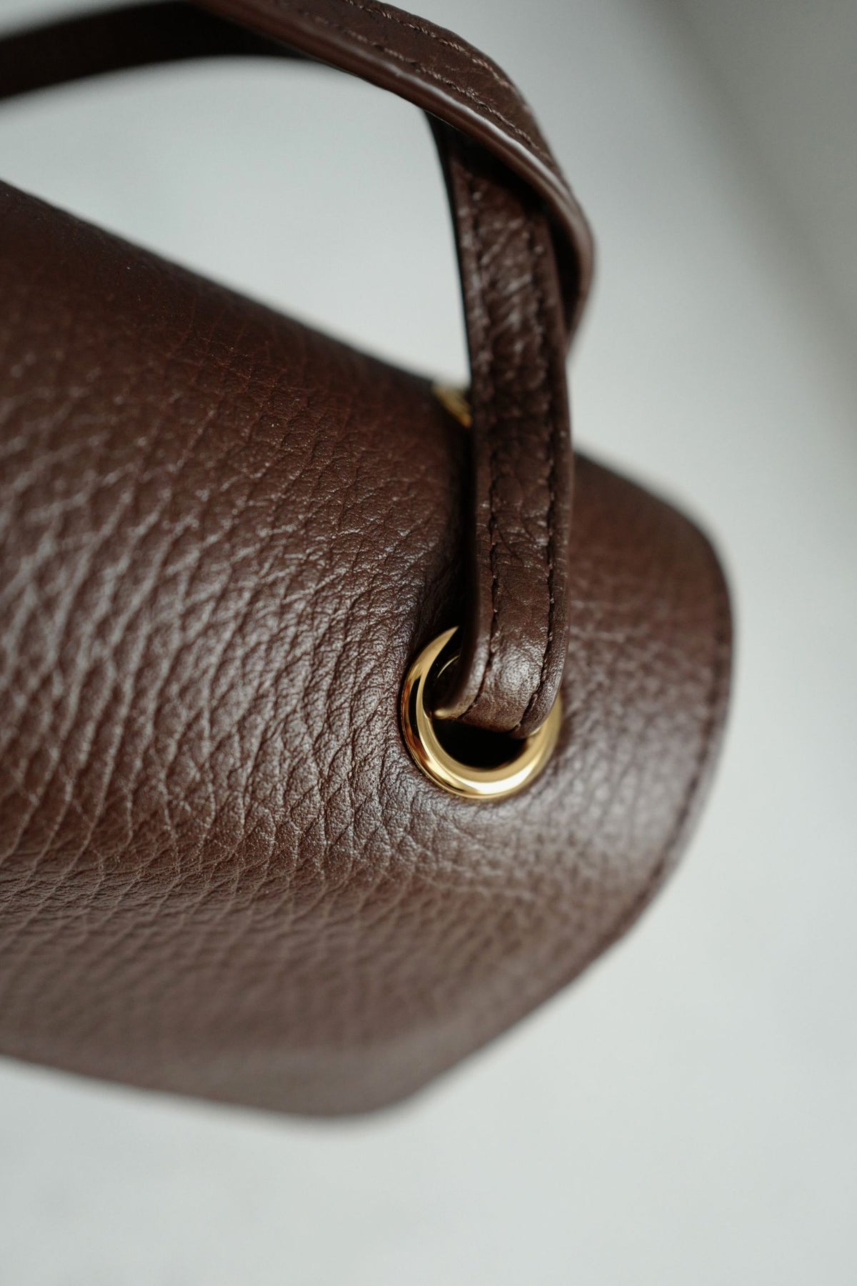 Chanel 26B Pre Fall Winter Mini Flap Bag Chocolate Brown Grained Calfskin GHW