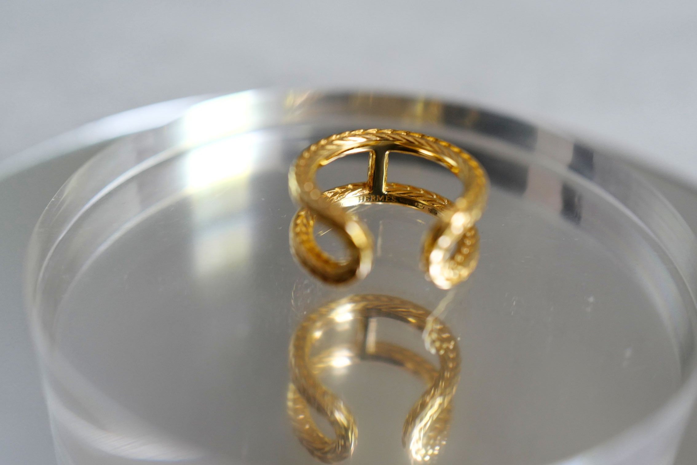 Hermès Chaine d’Ancre Danaé Ring Small Model Yellow Gold 18K Size 52