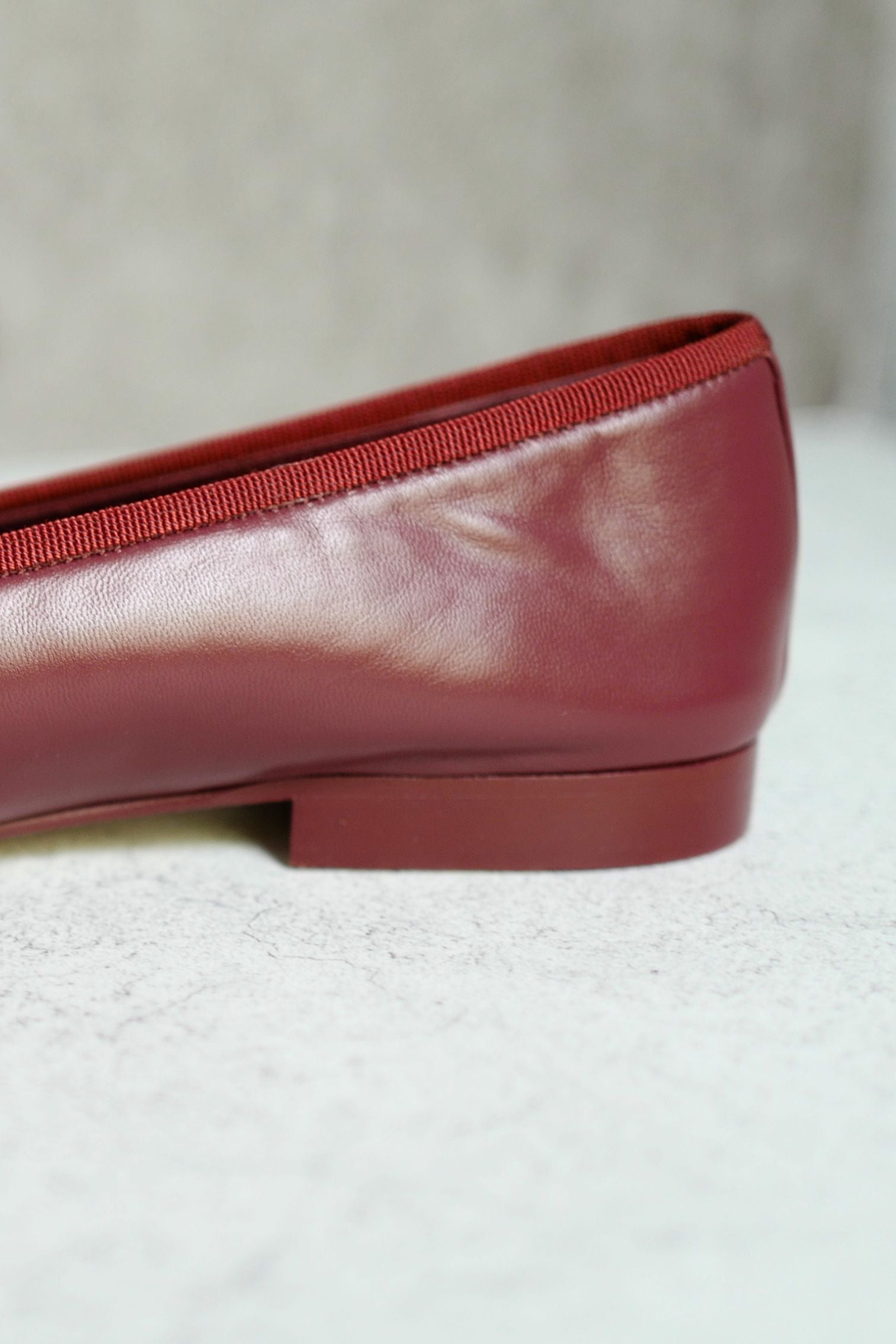 Chanel 26S Matthieu Blazy's Ballet Flats Burgundy Pink Lambskin Size 38C