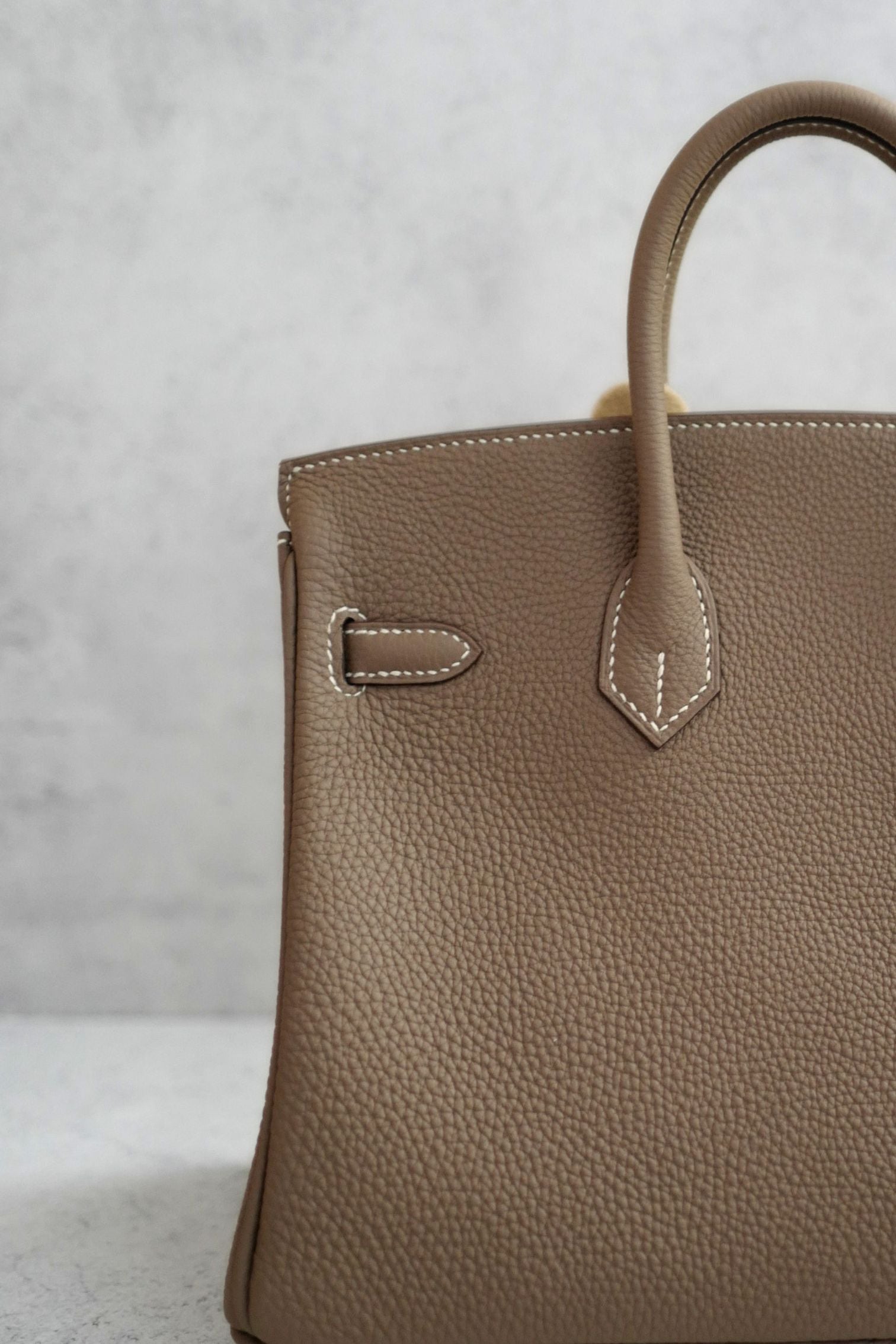 BNIB Hermes Birkin 25 Etoupe Togo Leather Gold Hardware G Stamp 2026