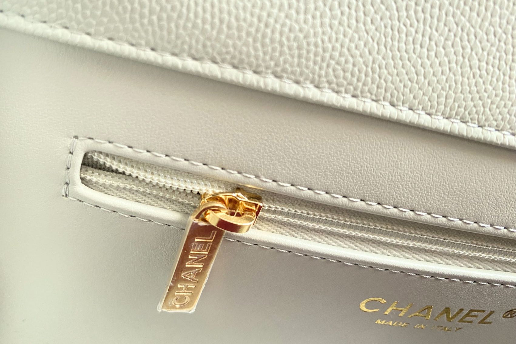 Chanel 26s Preppy Coco 22 Small Light Green Grained Shiny Calfskin GHW