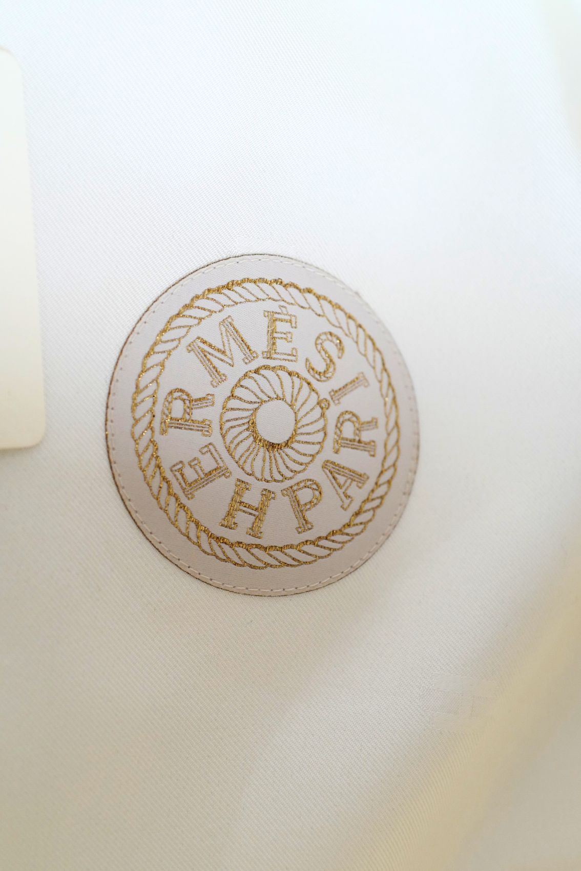 Hermes Saint-Honore en Finesse Beret in Blanc Cassé Size 56 Hat