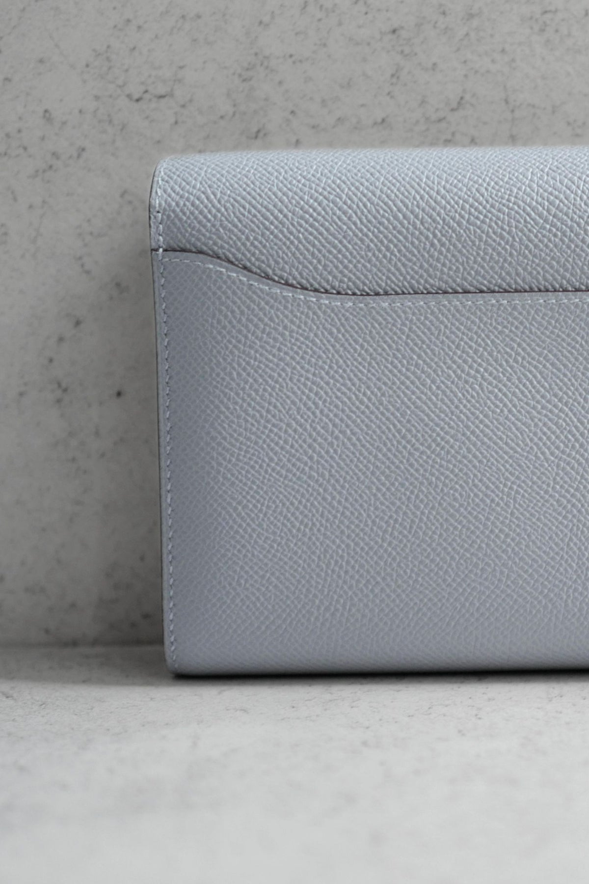 BNIB Hermes Constance To Go Wallet Gris Pantin Epsom Calfskin Palladium Hardware
