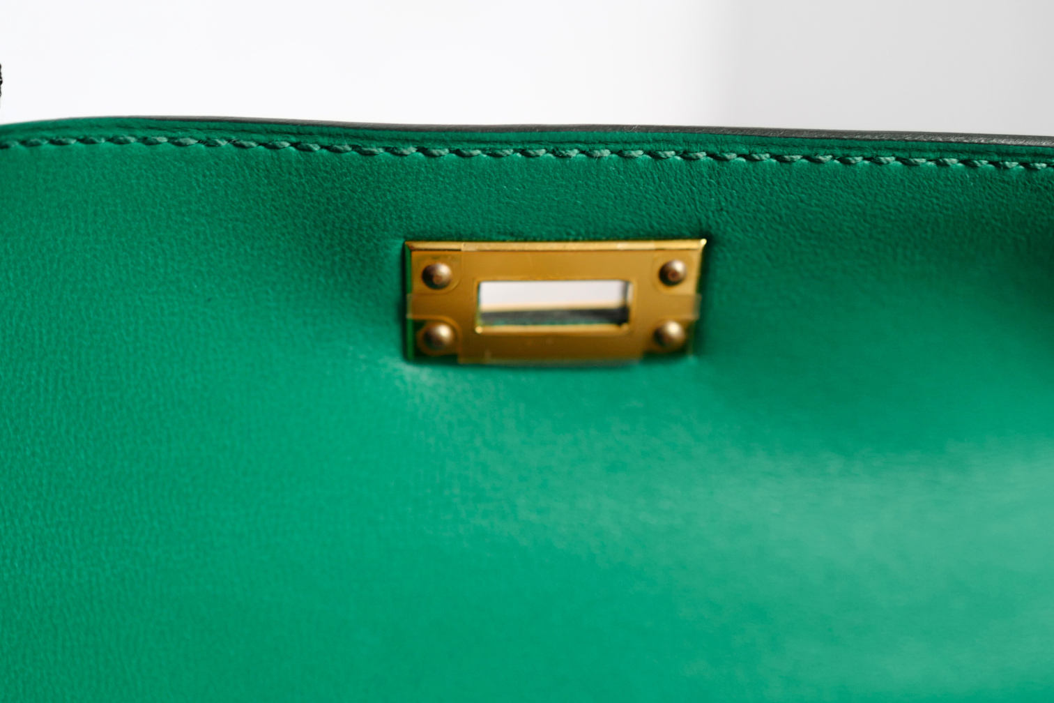 Hermès Mini Kelly 20 Vert Jade Epsom Leather Gold Hardware Z
