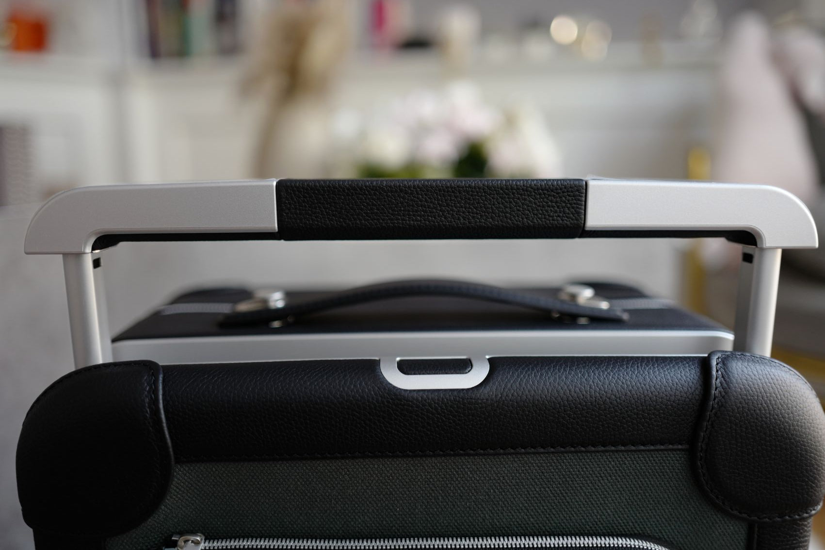 Hermès Valise R.M.S III Cabine Cargo Toile Goéland/Régate Vert Mangrove/Noir