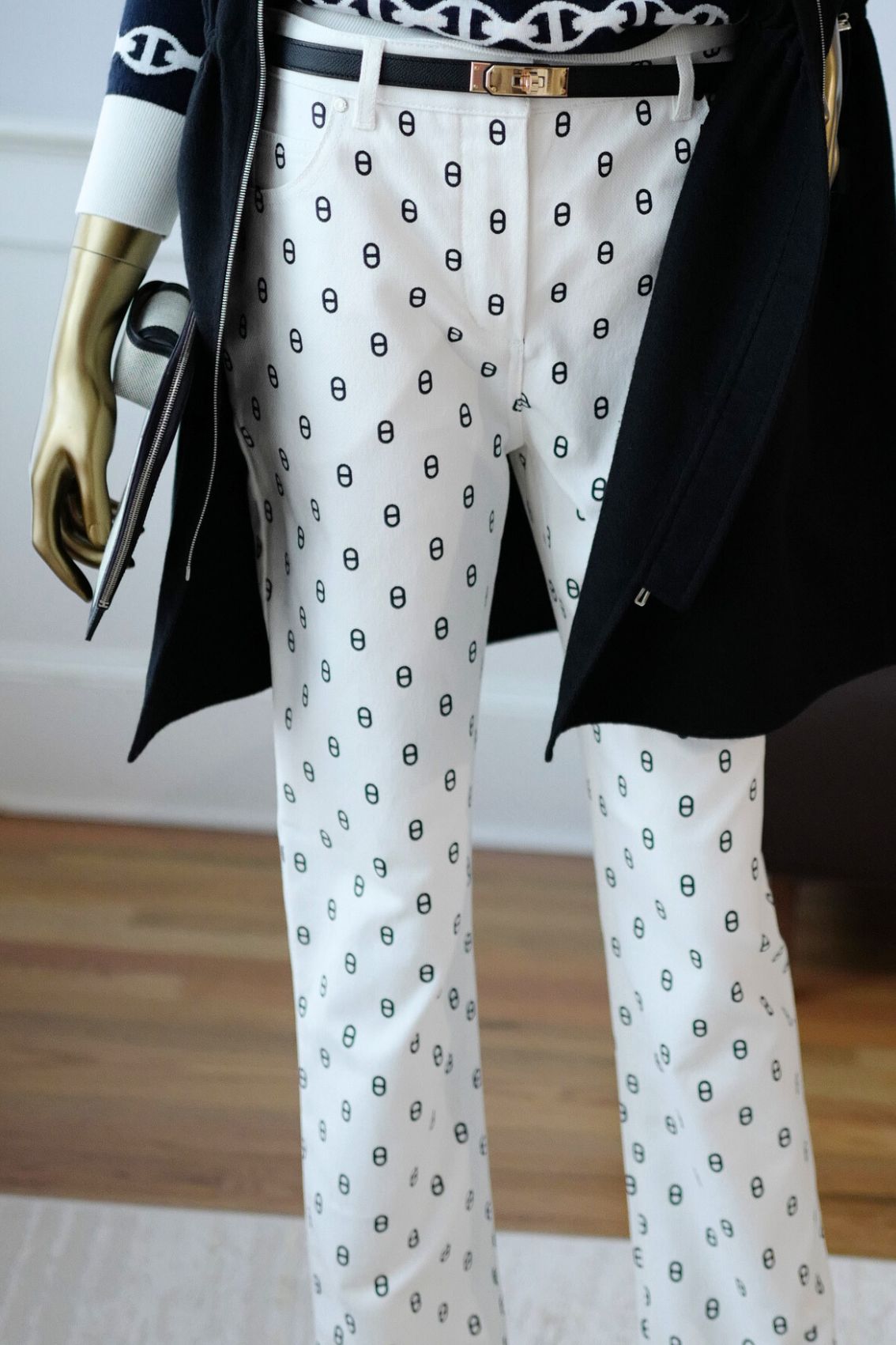 BNIB Hermes Chaine D’ancre 5 Pocket Pants Blanc Casse White Size 40