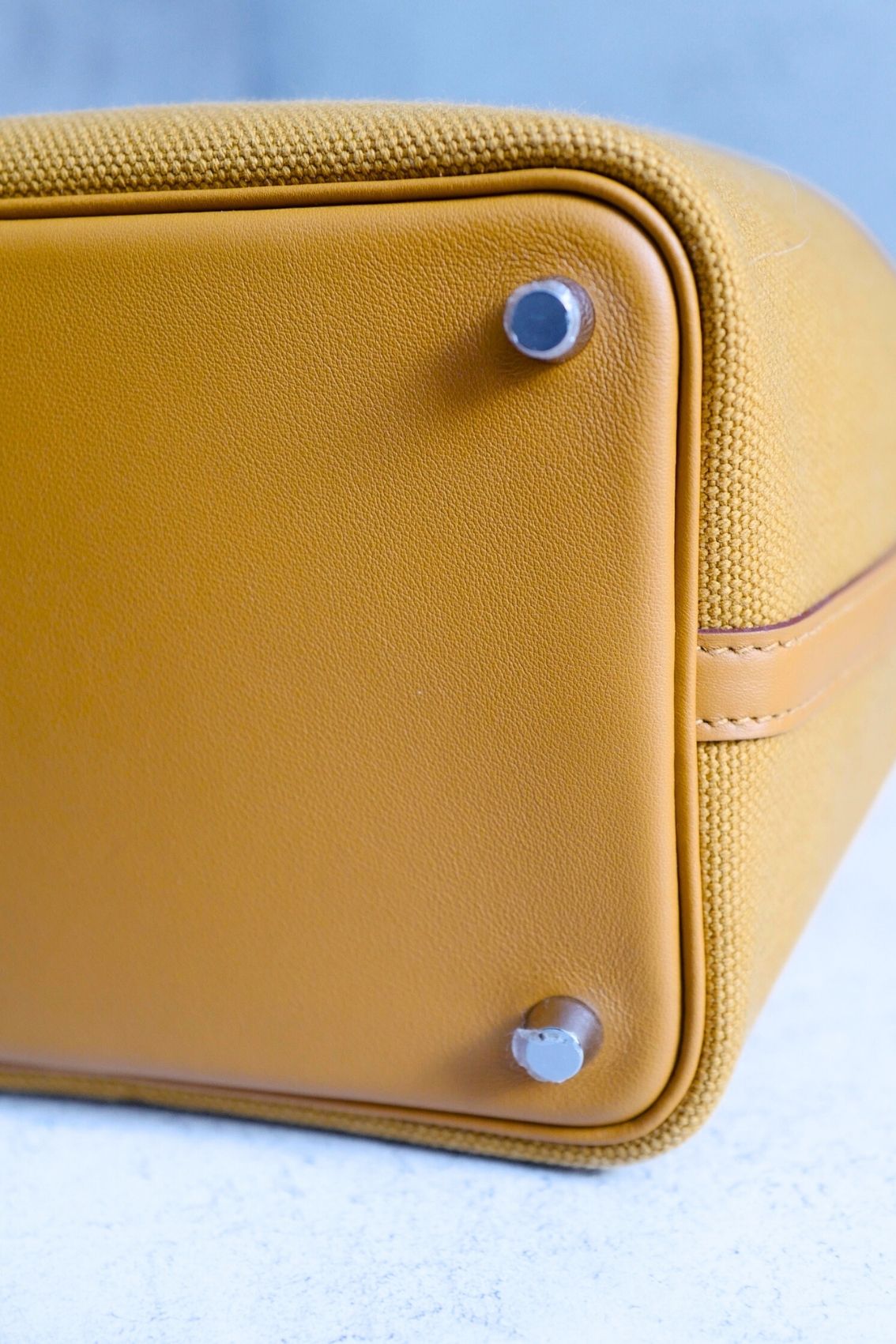 BNIB Hermes Picotin 18 Cargo in Sesame Palladium Hardware B Stamp