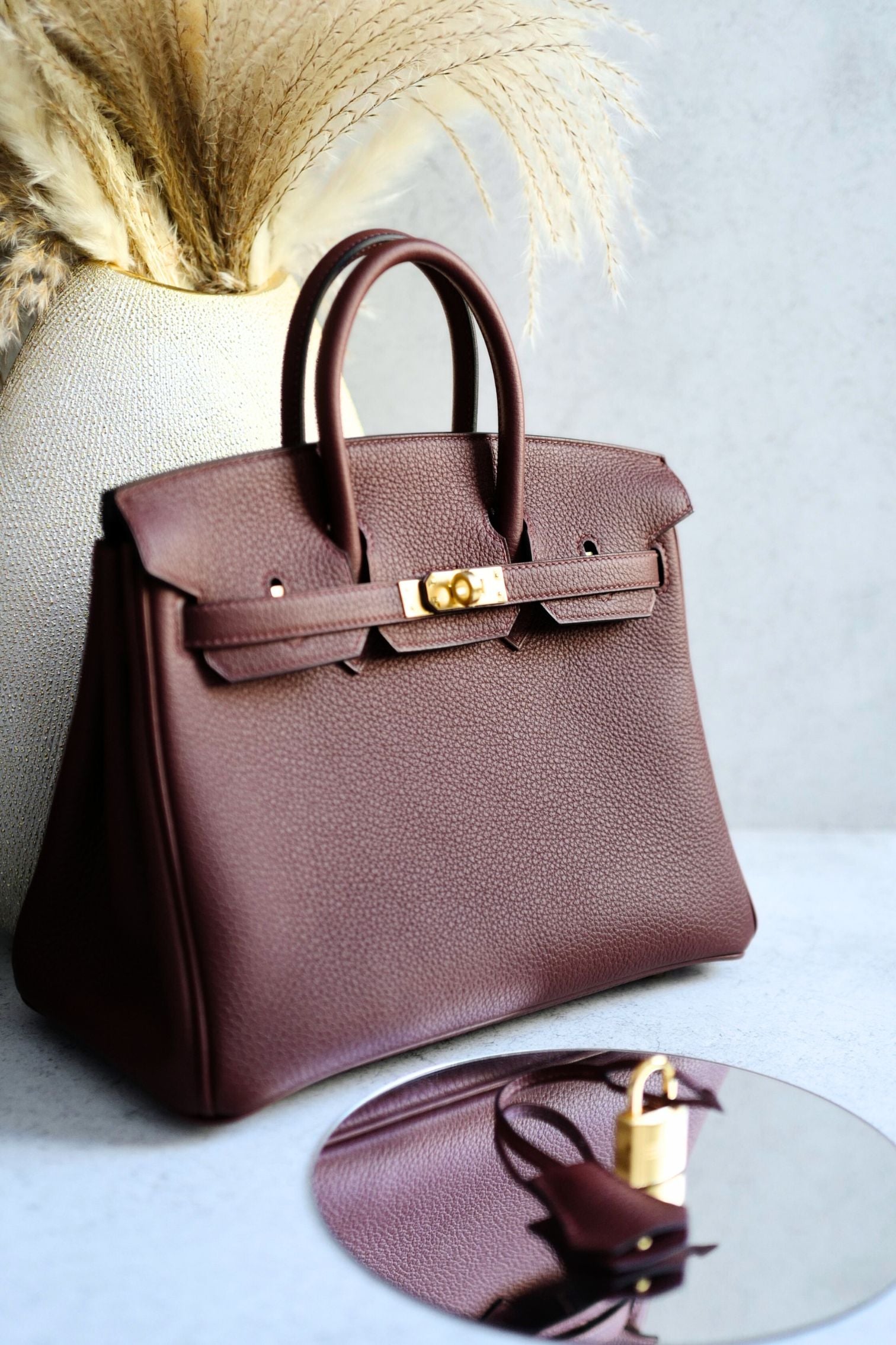 Hermès Birkin 25 Rouge H Togo Leather Gold Hardware K Stamp 2025