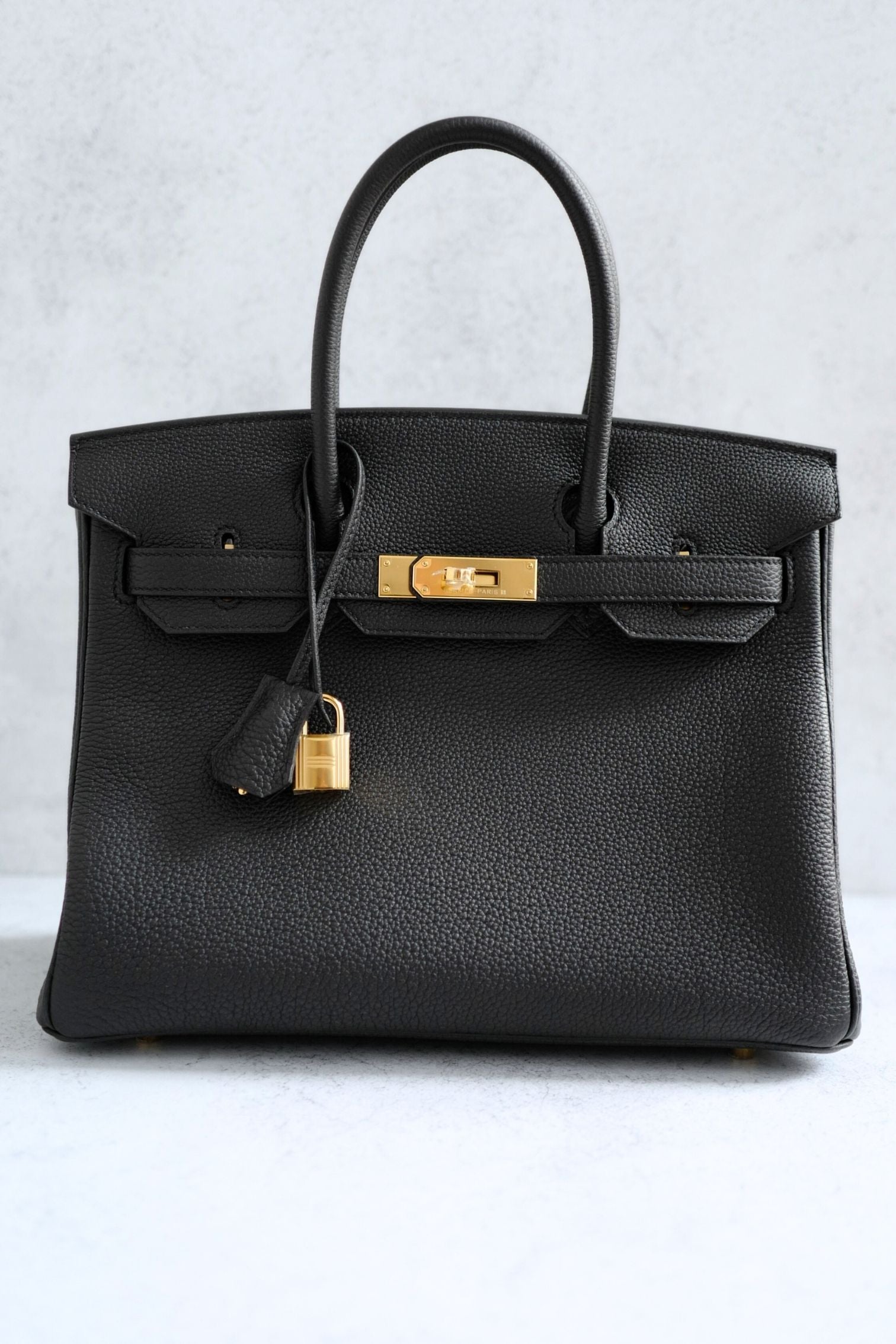 Hermès Birkin 30 Black Togo Leather Gold Hardware K Stamp
