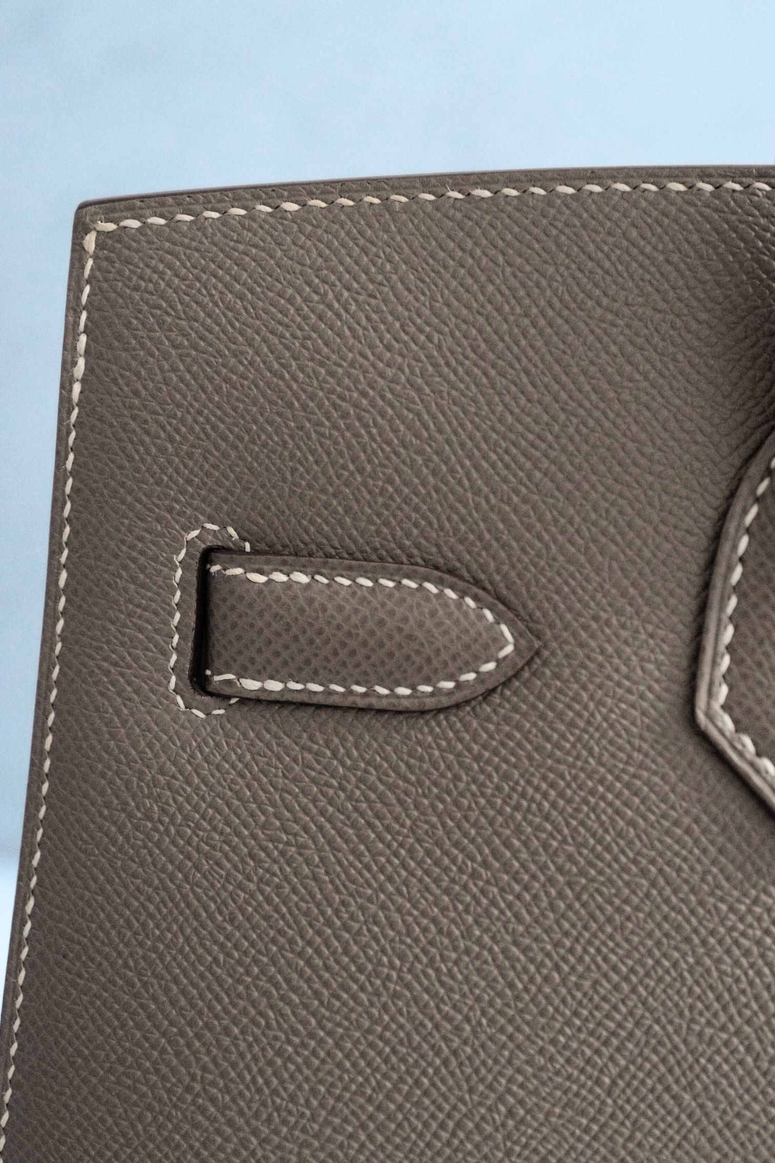 Hermès Birkin 30 Etoupe Epsom Leather Sellier with Gold HW Stamp Z