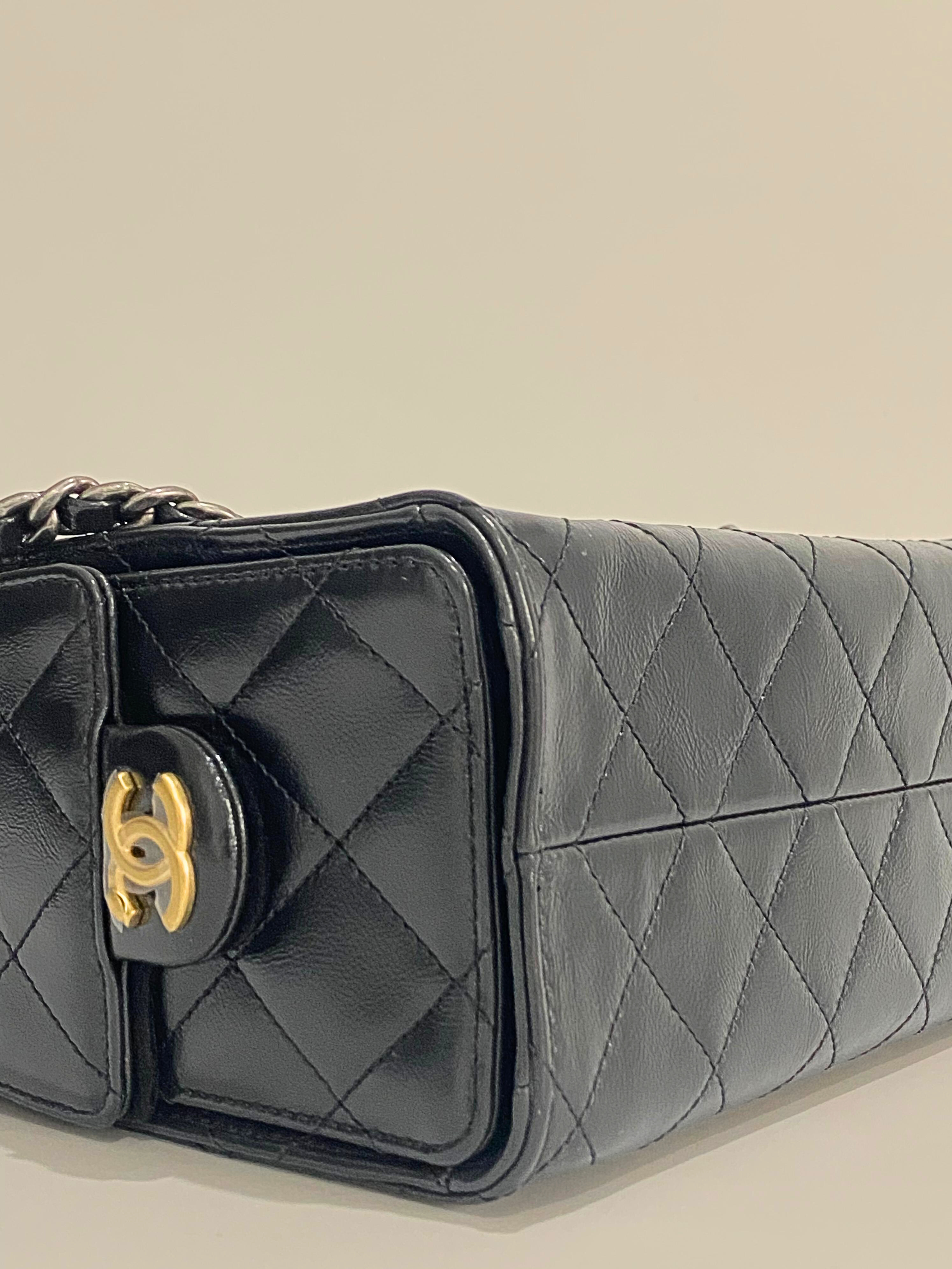 CHANEL 26C Black Mini Lambskin Bag with Mixed Hardware