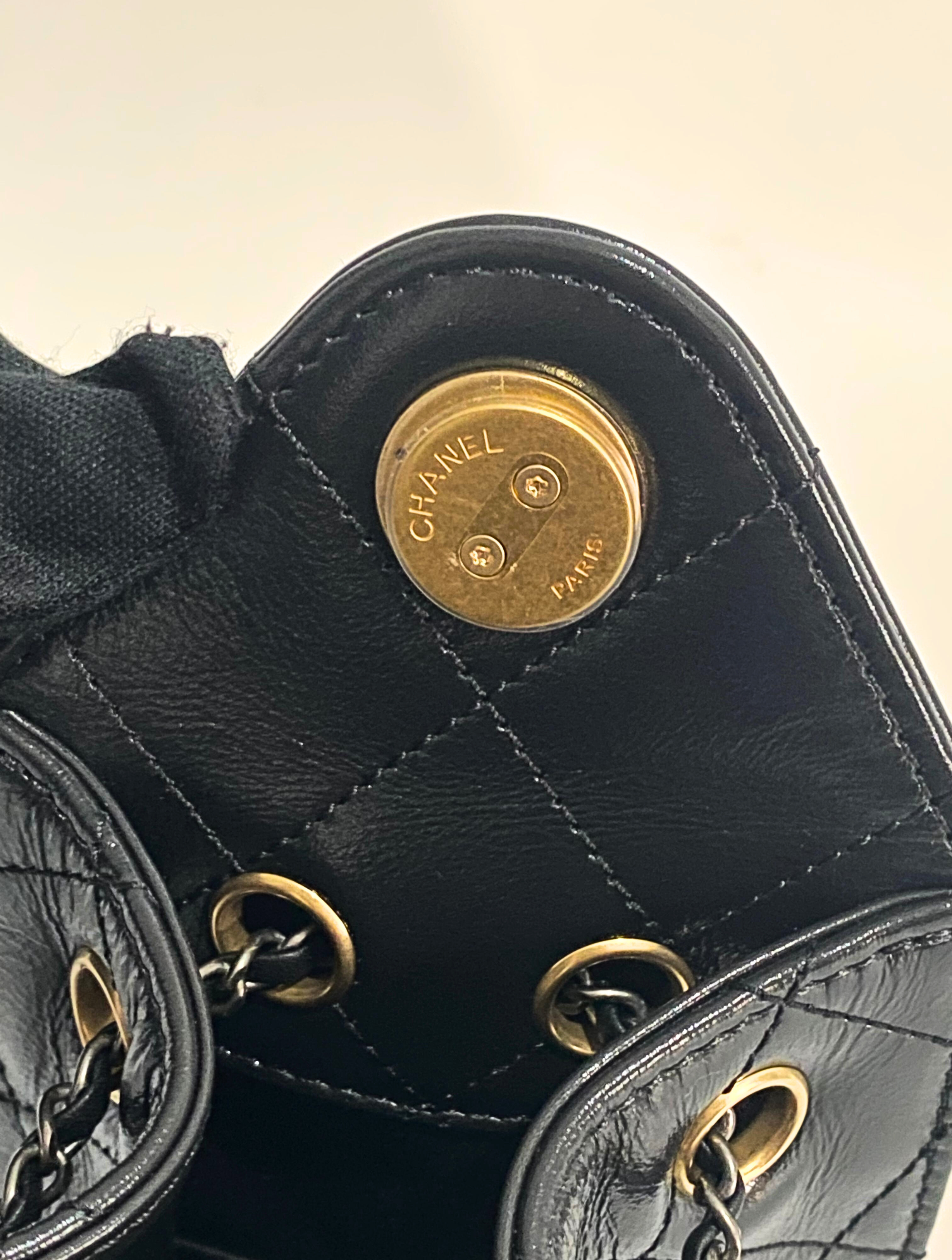 CHANEL 26C Black Mini Lambskin Bag with Mixed Hardware