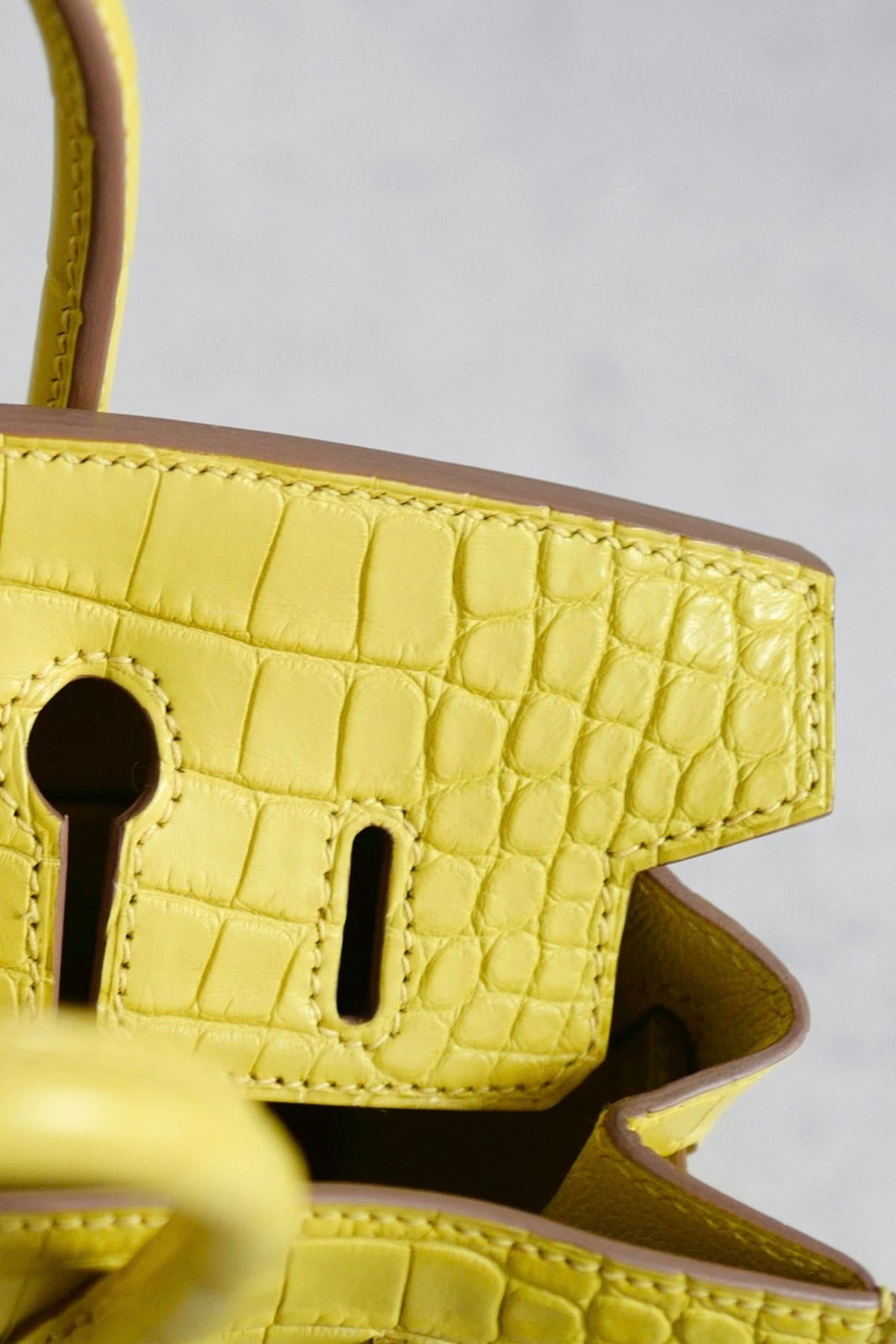 NEW Hermes Birkin 20 Lime Matte Alligator Sellier PHW W Stamp Limited Edition