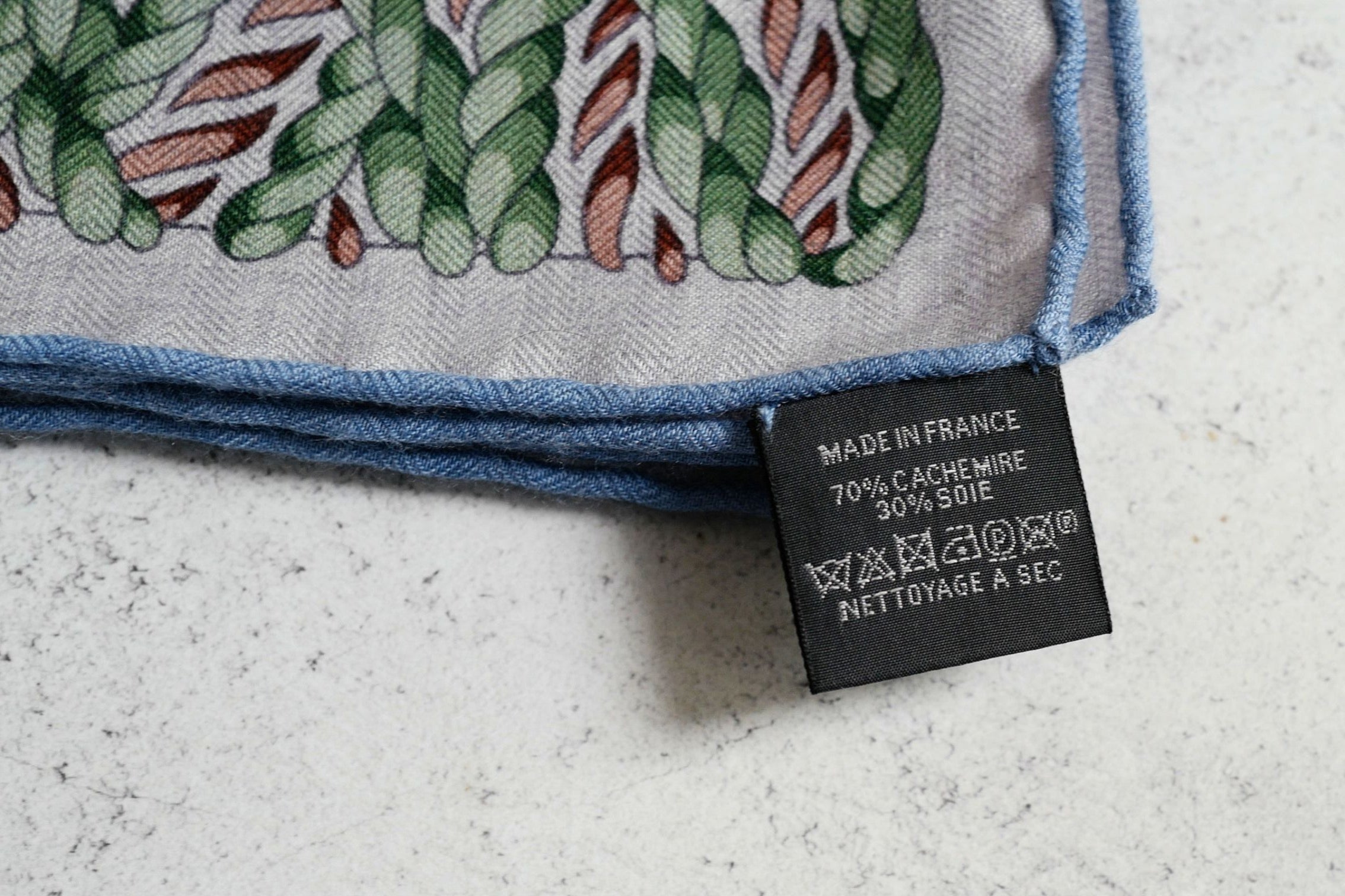 Hermès Dressage Tressage Shawl 140 Bleu Ciel/Rose Rouge Cashmere Silk