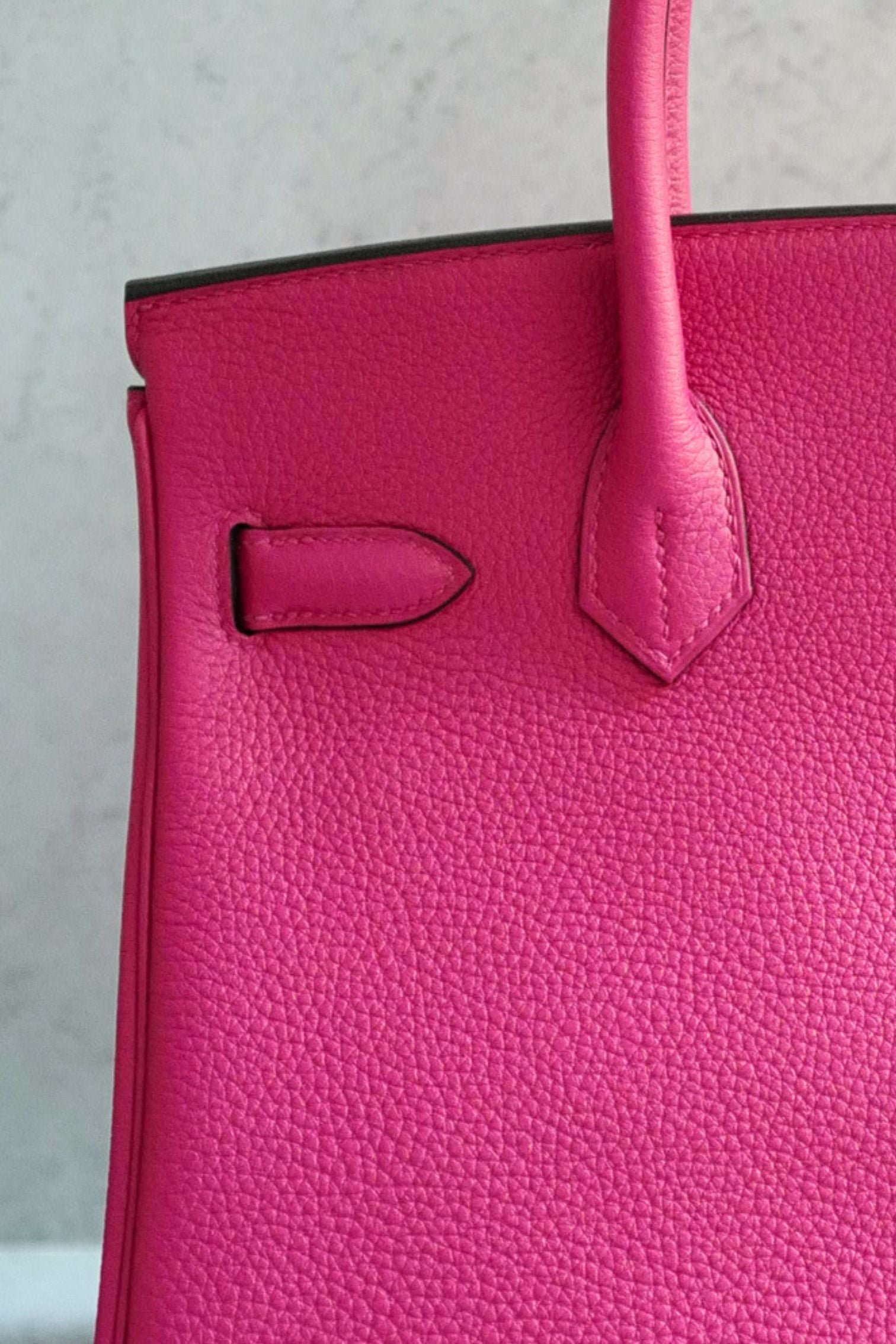 Hermès Birkin 30 Rose Mexico Togo Leather Palladium Hardware K Stamp