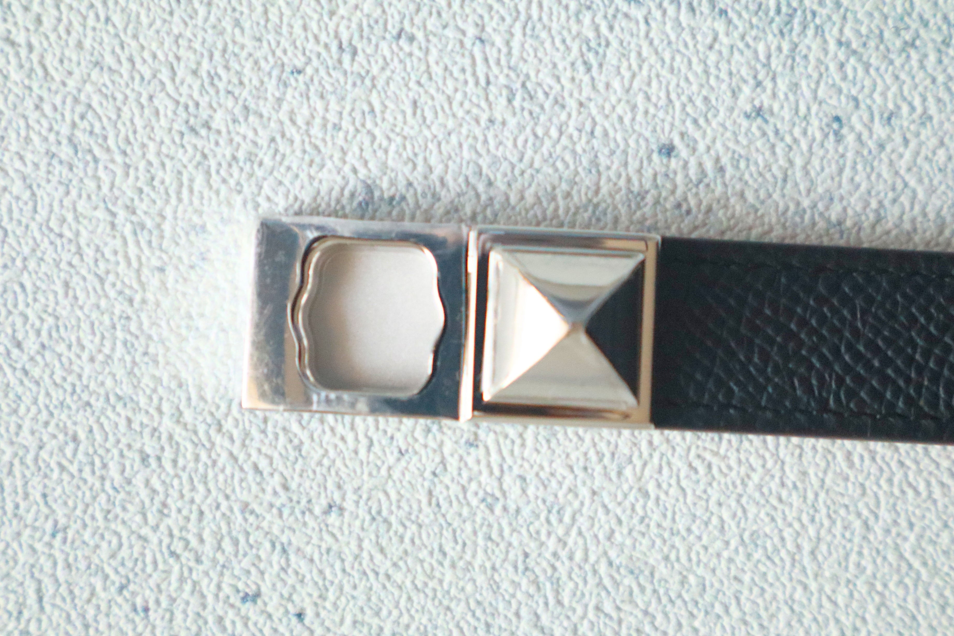BNIB Hermes Rivale 18 Belt Epsom in Noir Palladium Hardware 2026