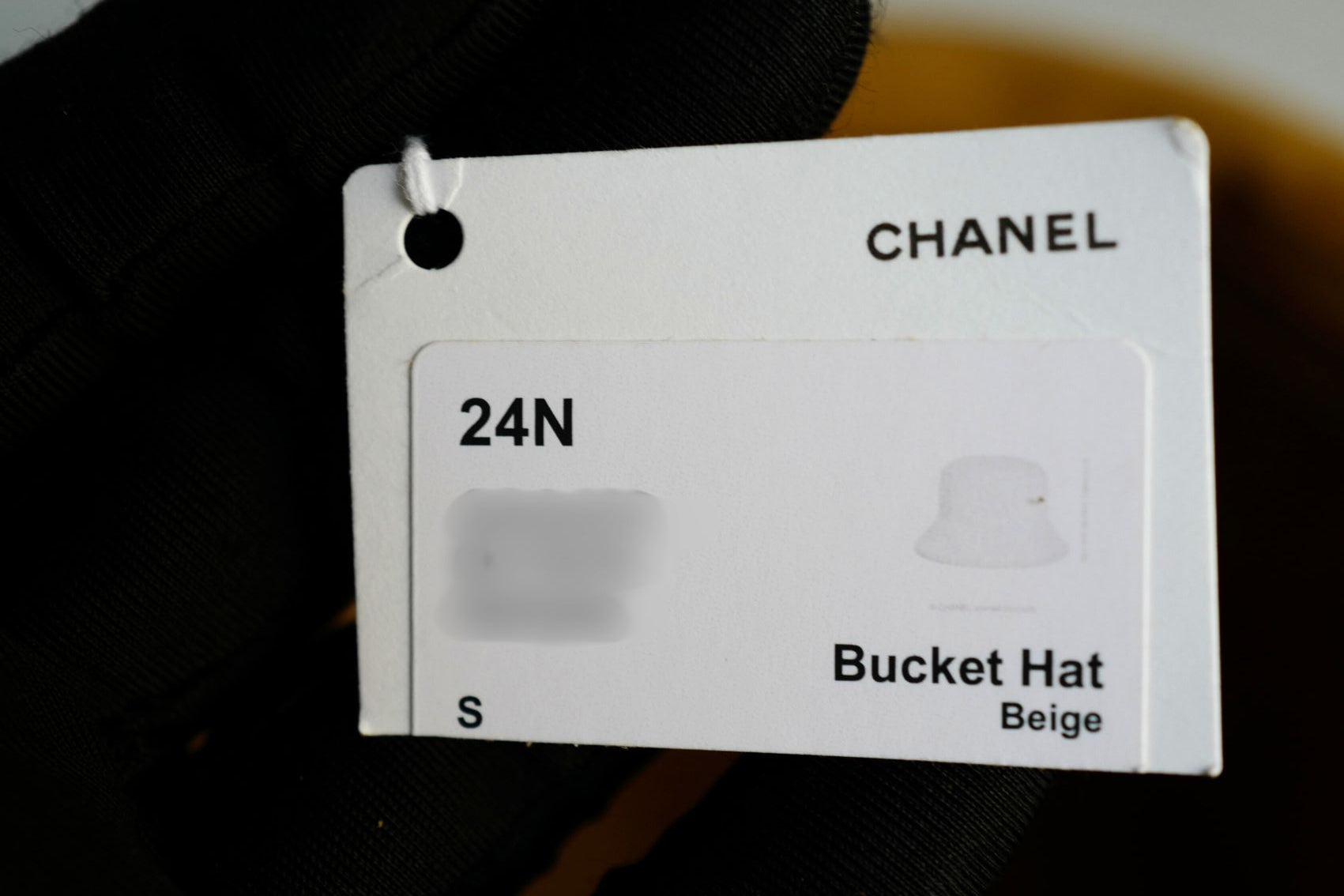 BNIB Chanel Bucket Hat Shearling Fur Beige Coco Neige 24N Size S