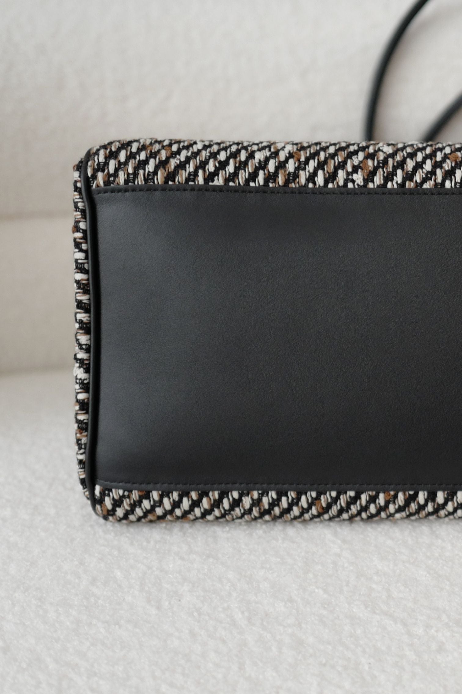 Chanel 26s Large Shopping Bag Black/Ecru Wool Gold Hardware "Matthieu Blazy's"