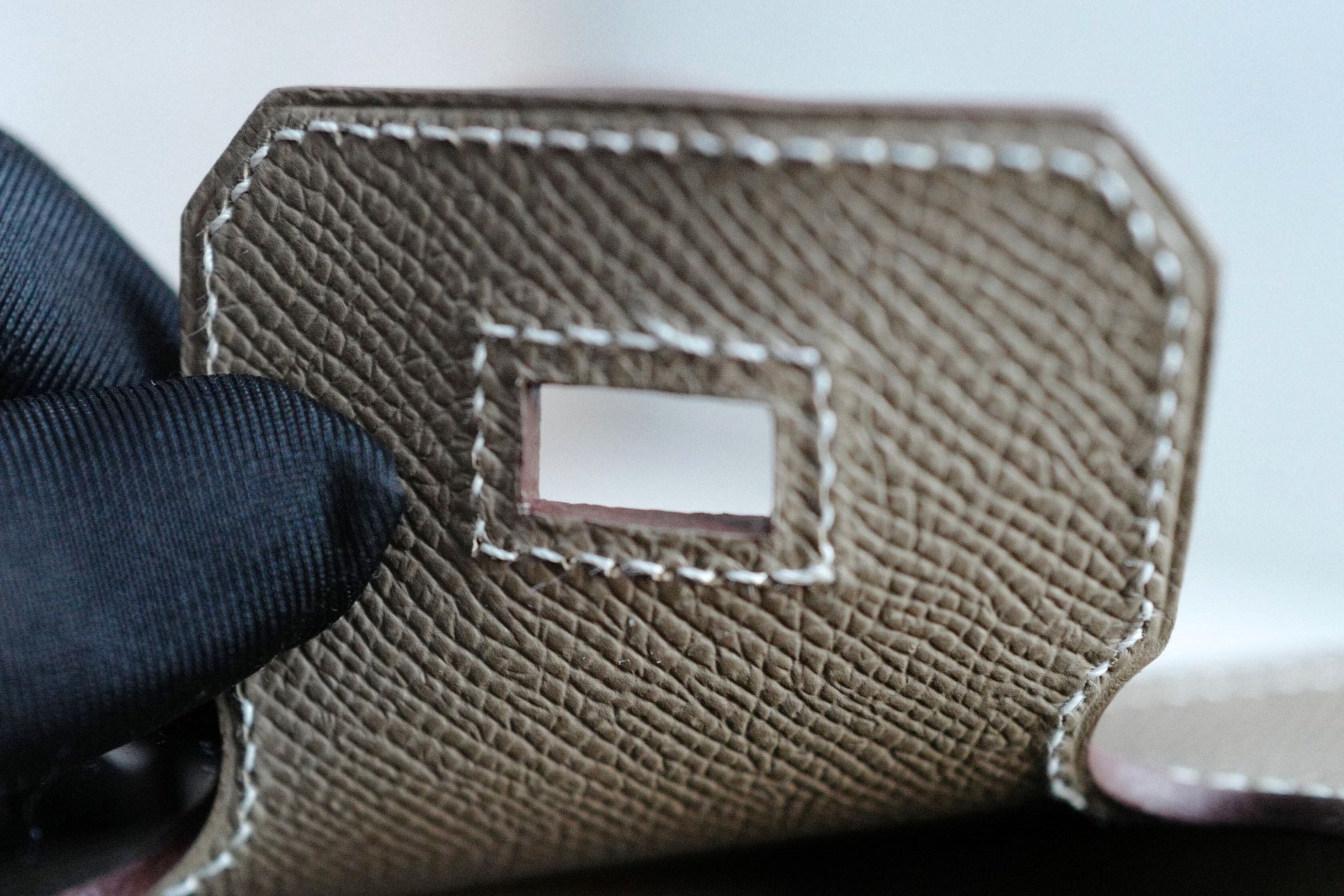 Hermès Birkin 25 Etoupe Epsom Sellier Palladium Hardware