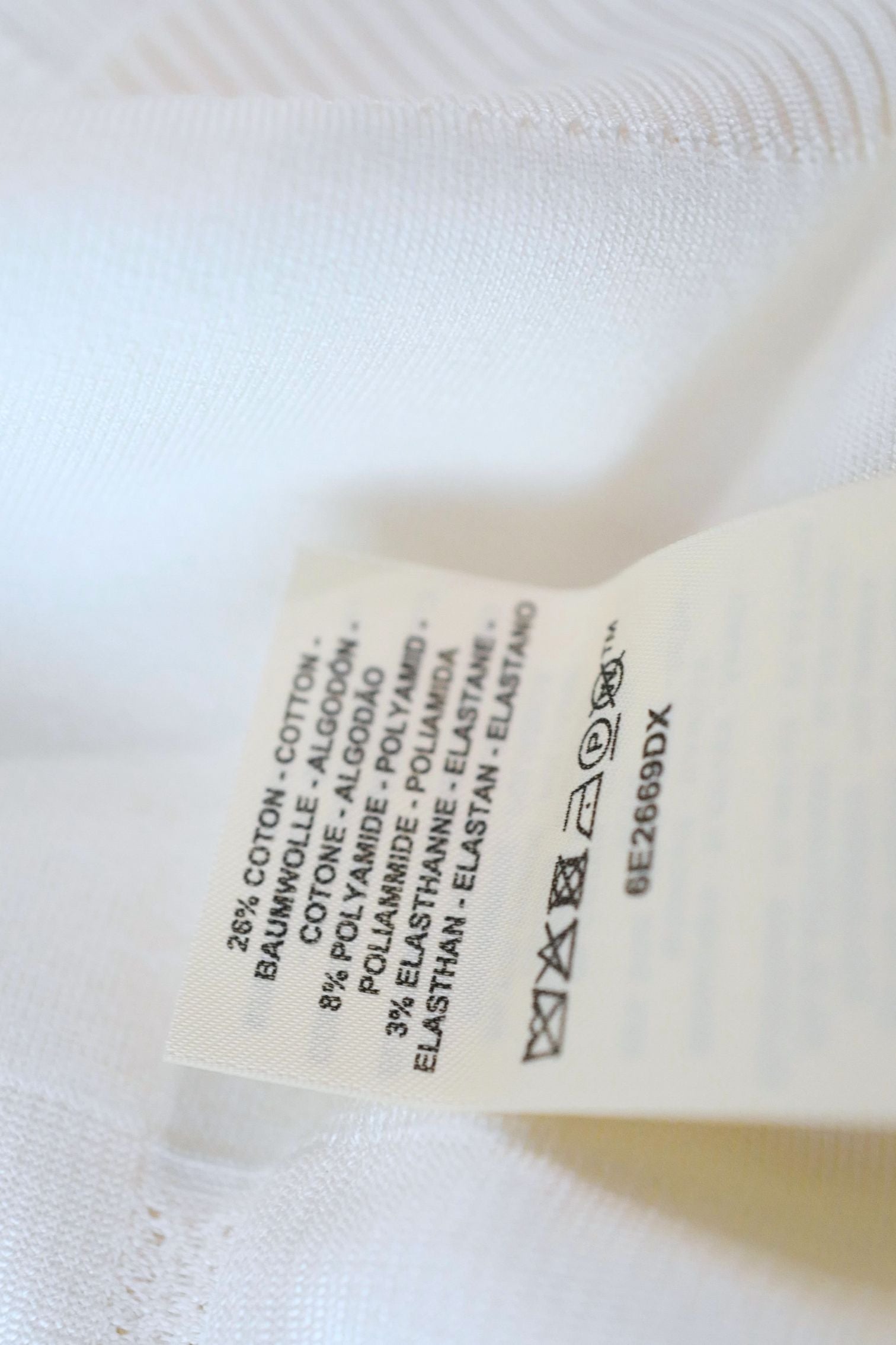 Hermès Long-Sleeve Textured Silk Cotton V-Neck Sweater Blanc Naturel Size 36