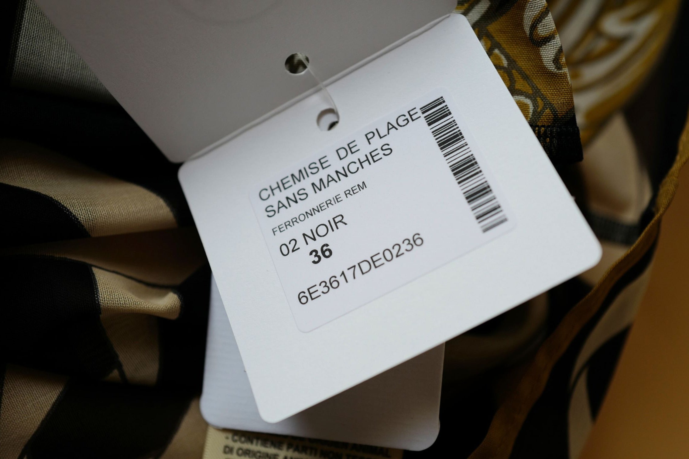 NEW Hermès “Ferronnerie Remix” Sleeveless Beach Shirt Cotton Voile Size 36