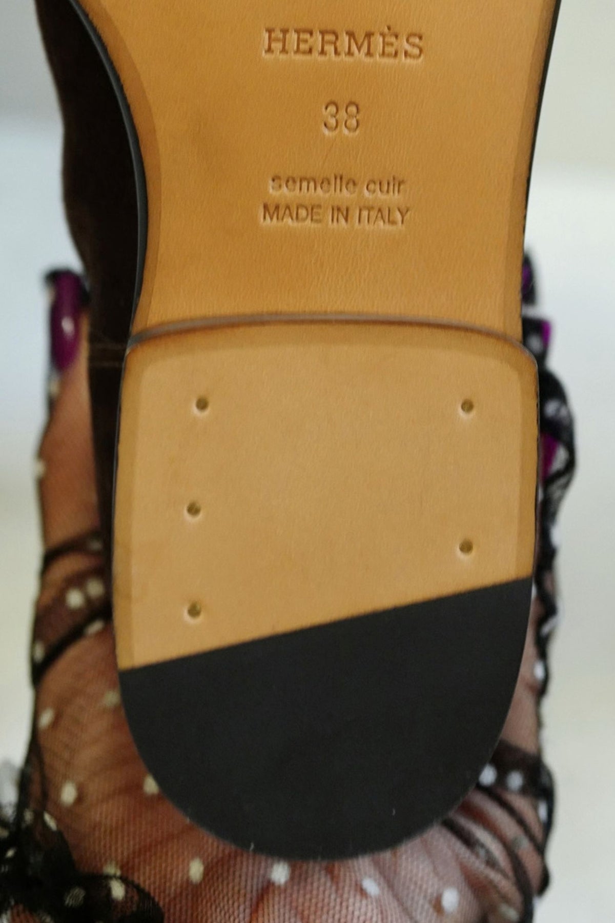 Hermès Jumping Matrix Goatskin Suede Boots Marron with Permabrass HW Size 38