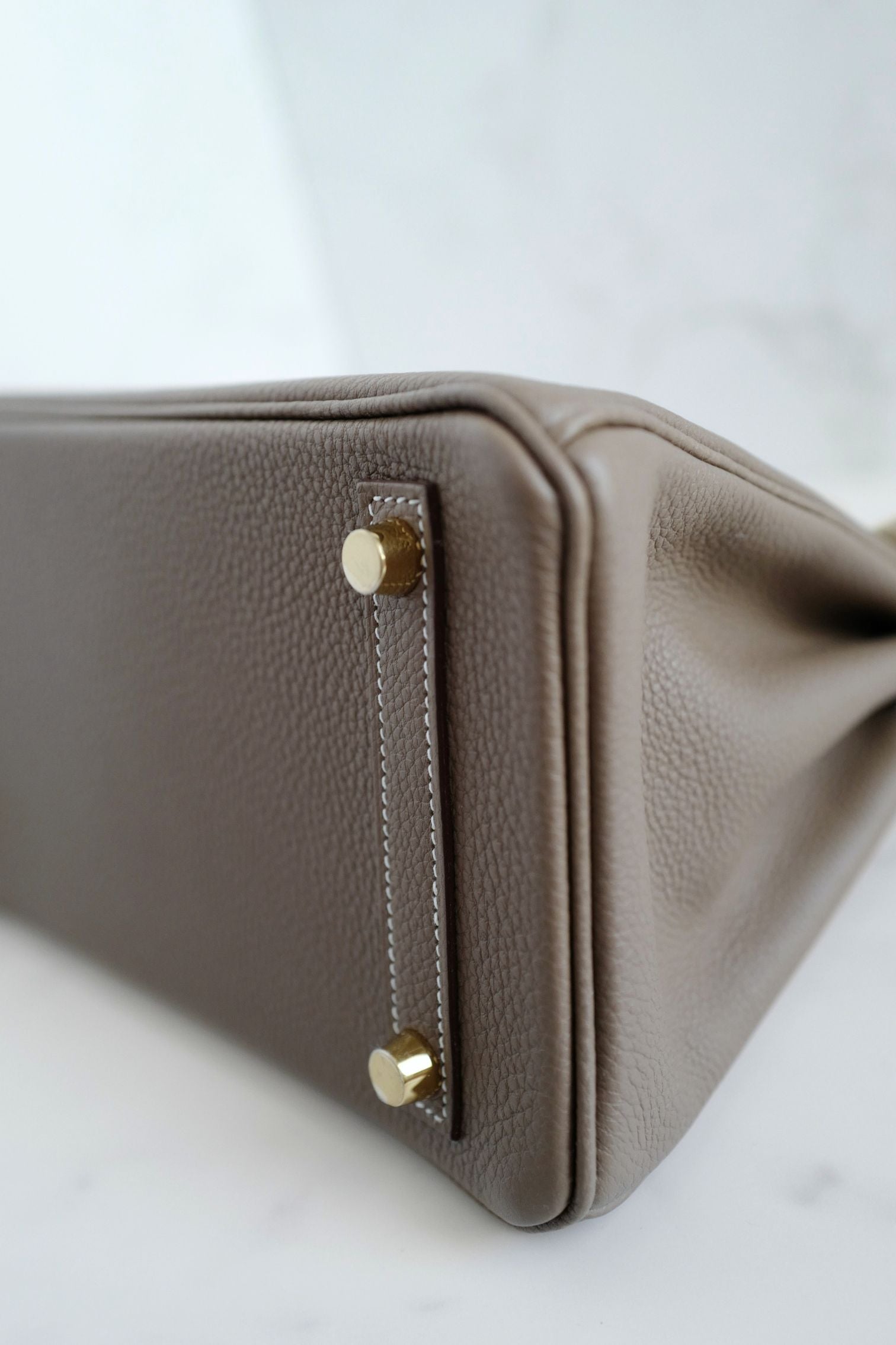 Hermes Birkin 25 Etoupe Togo Leather Gold Hardware K Stamp 2025