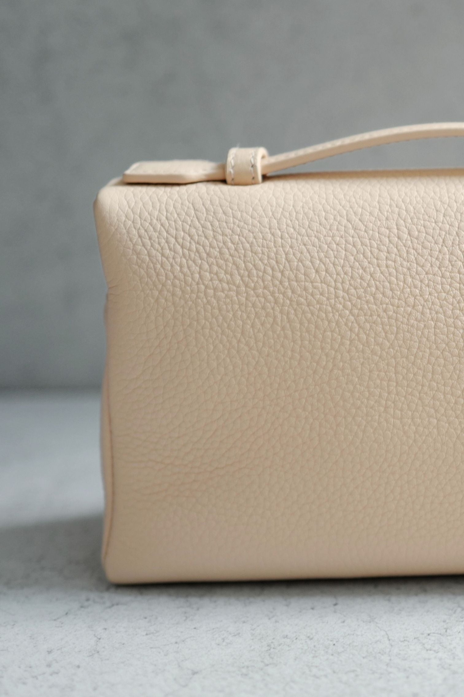 Loro Piana Extra Pocket L19 Vanity Pouch Rose Sakura Pink Calfskin Leather GHW