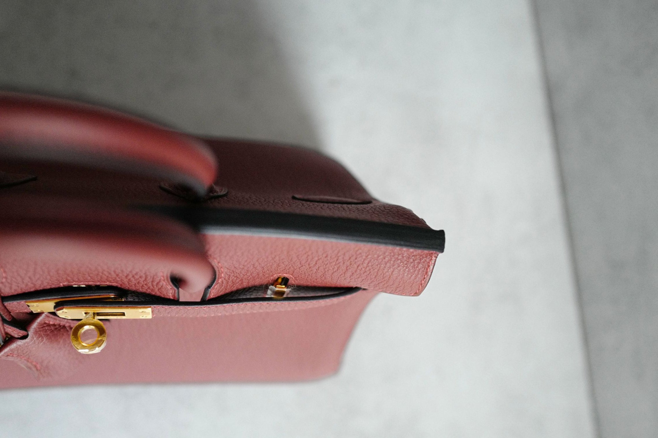 Hermes Birkin 25 Rouge H Togo Leather Gold Hardware K Stamp 2026