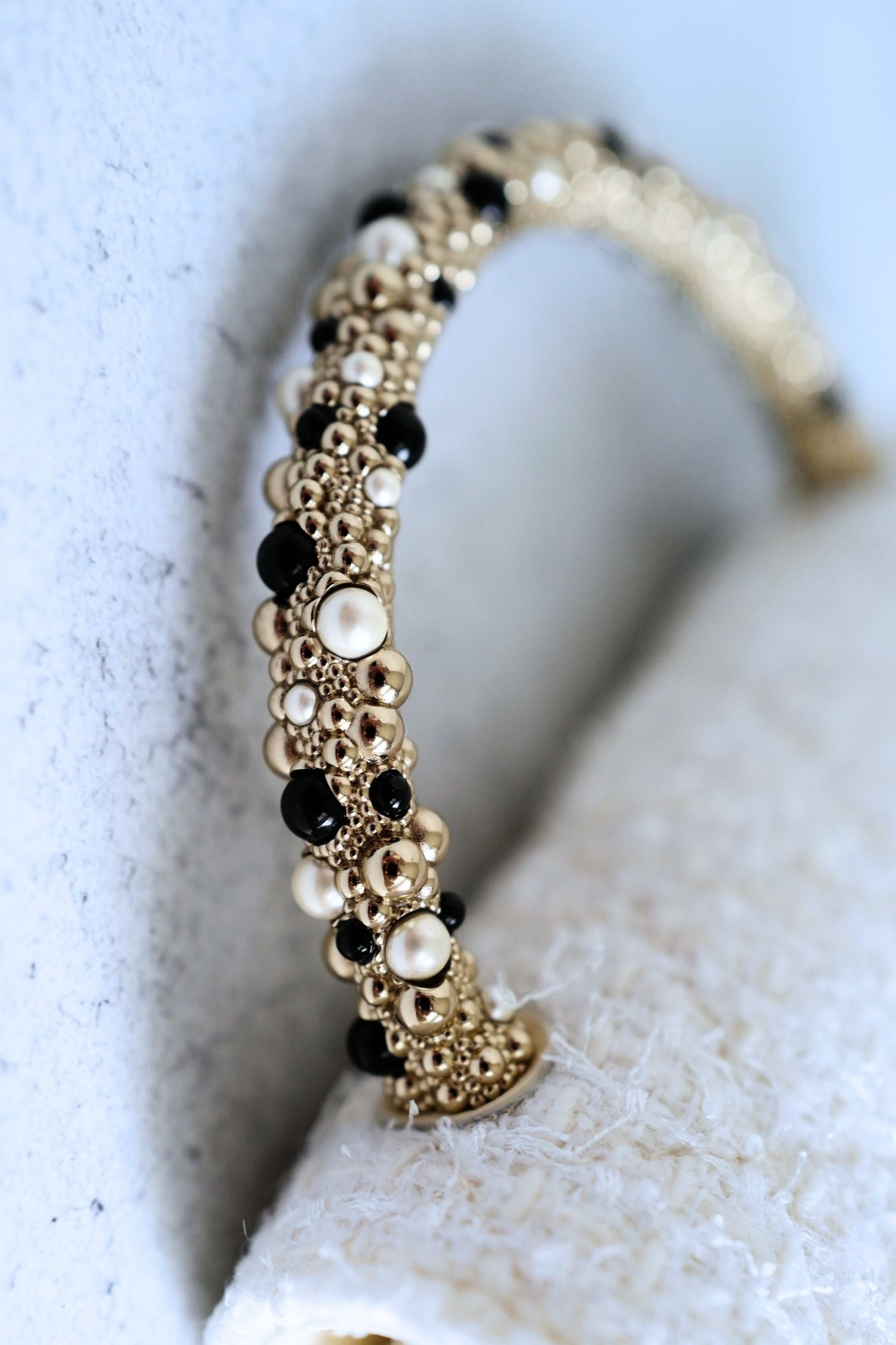 CHANEL 26C Top Handle Clutch With Chain in Tweed Pearl Ecru White Gold Hardware