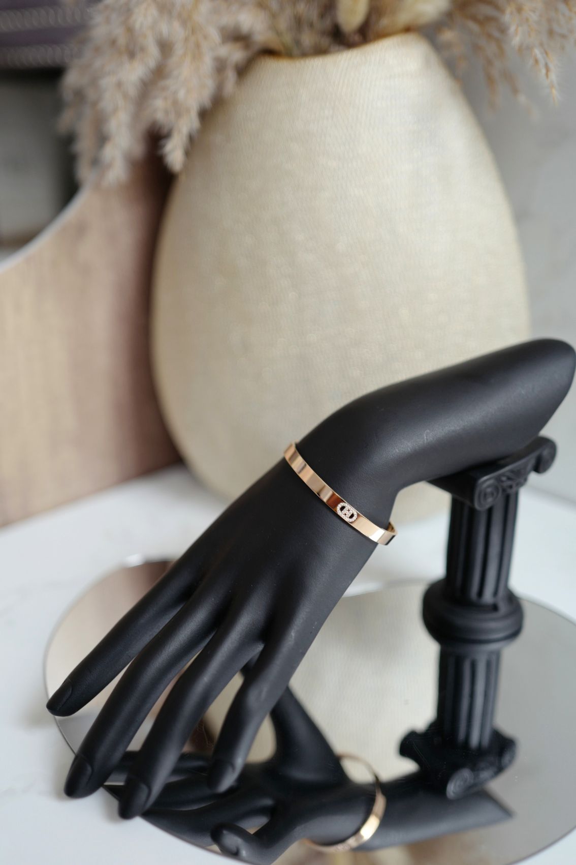 Hermès H d’Ancre Small Bracelet Rose Gold 18K SH